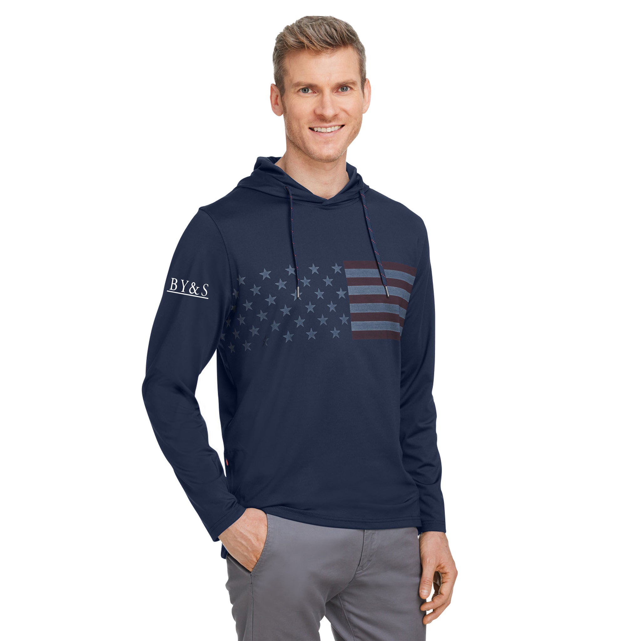 Puma - Men's Volition Patriotic Hooded Pullover. 537474.