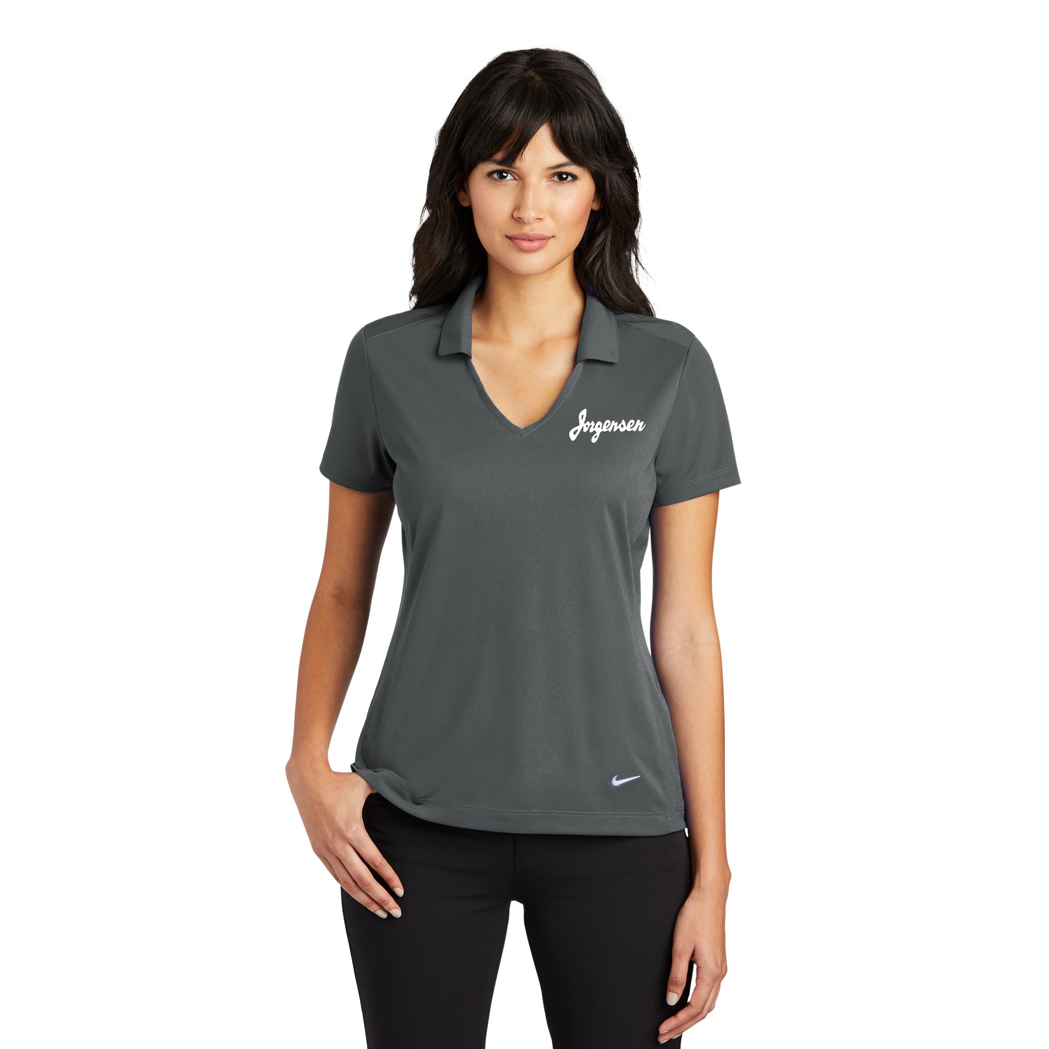 Nike - Ladies Dri-FIT Vertical Mesh Polo. 637165.