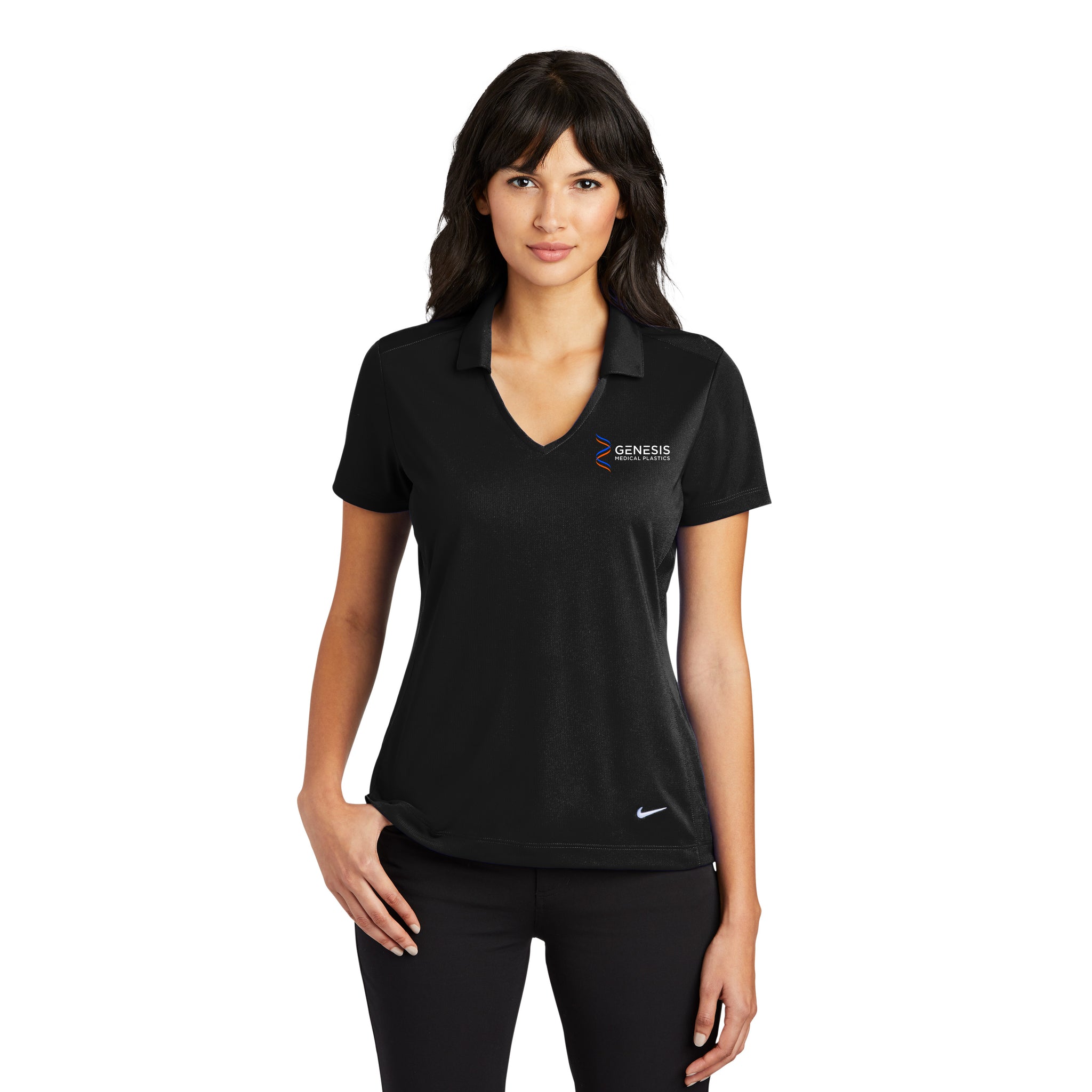 Nike - Ladies Dri-FIT Vertical Mesh Polo. 637165.