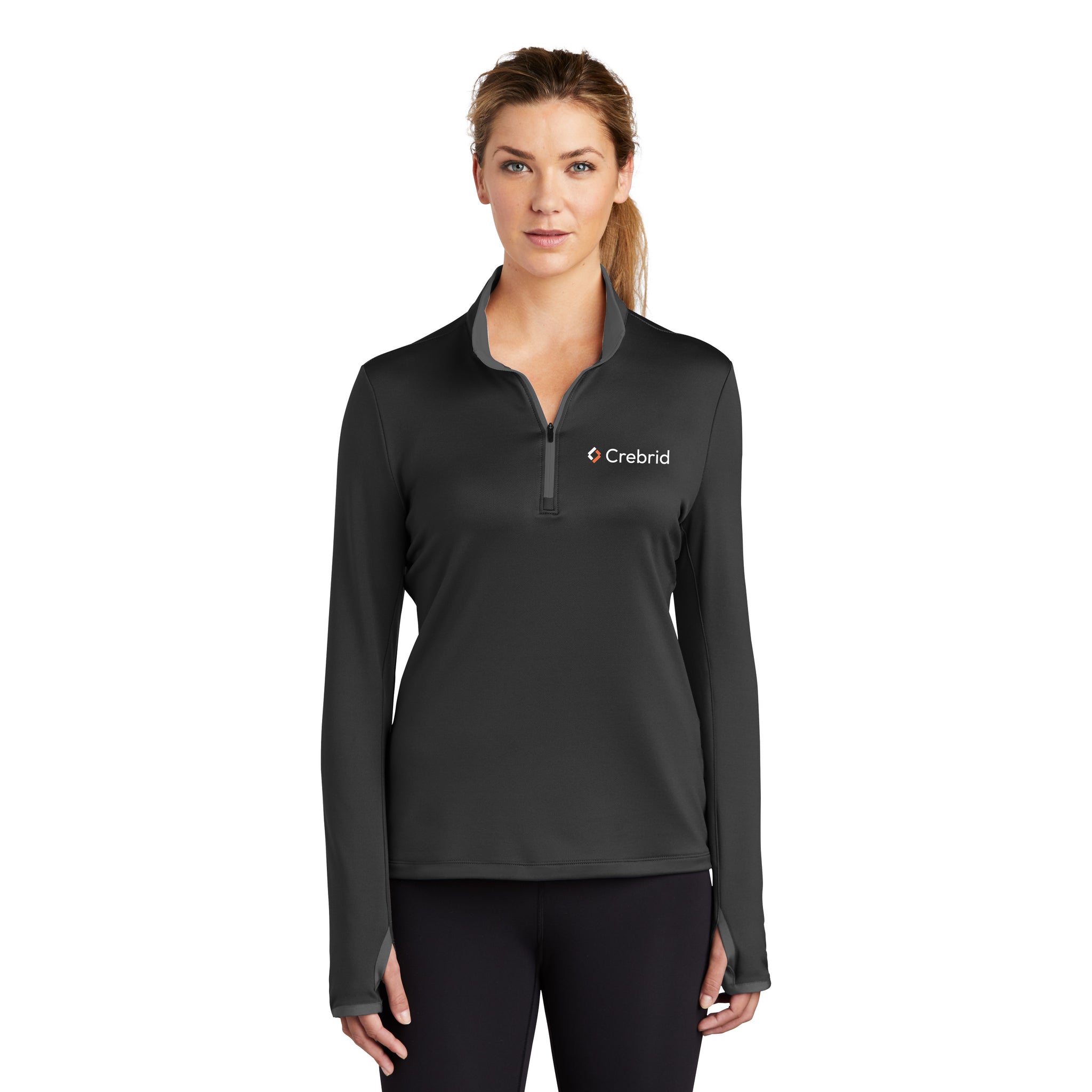 Nike - Ladies Dri-FIT Stretch 1/2-Zip Cover-Up. 779796.