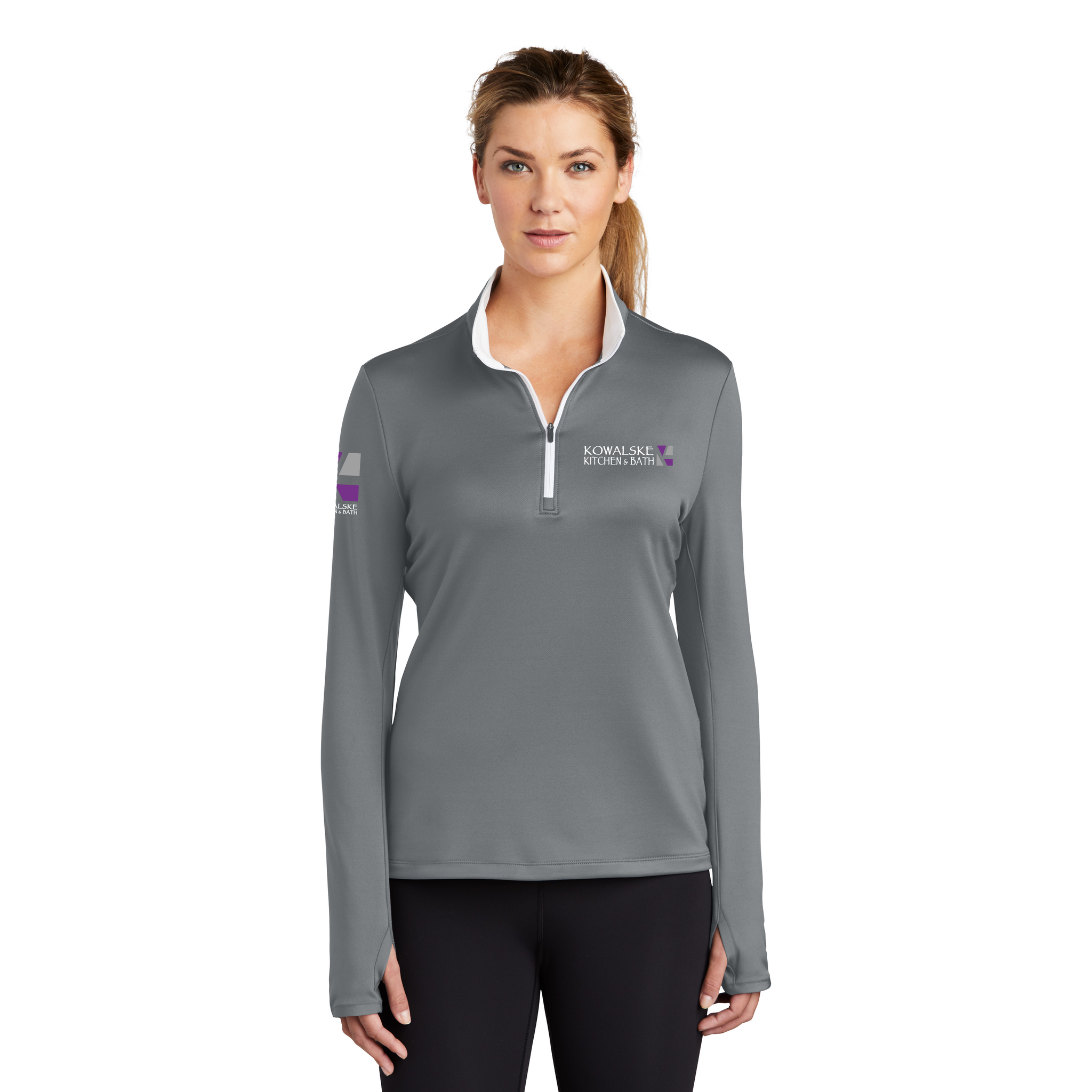 Nike - Ladies Dri-FIT Stretch 1/2-Zip Cover-Up. 779796. [+SLEEVE]