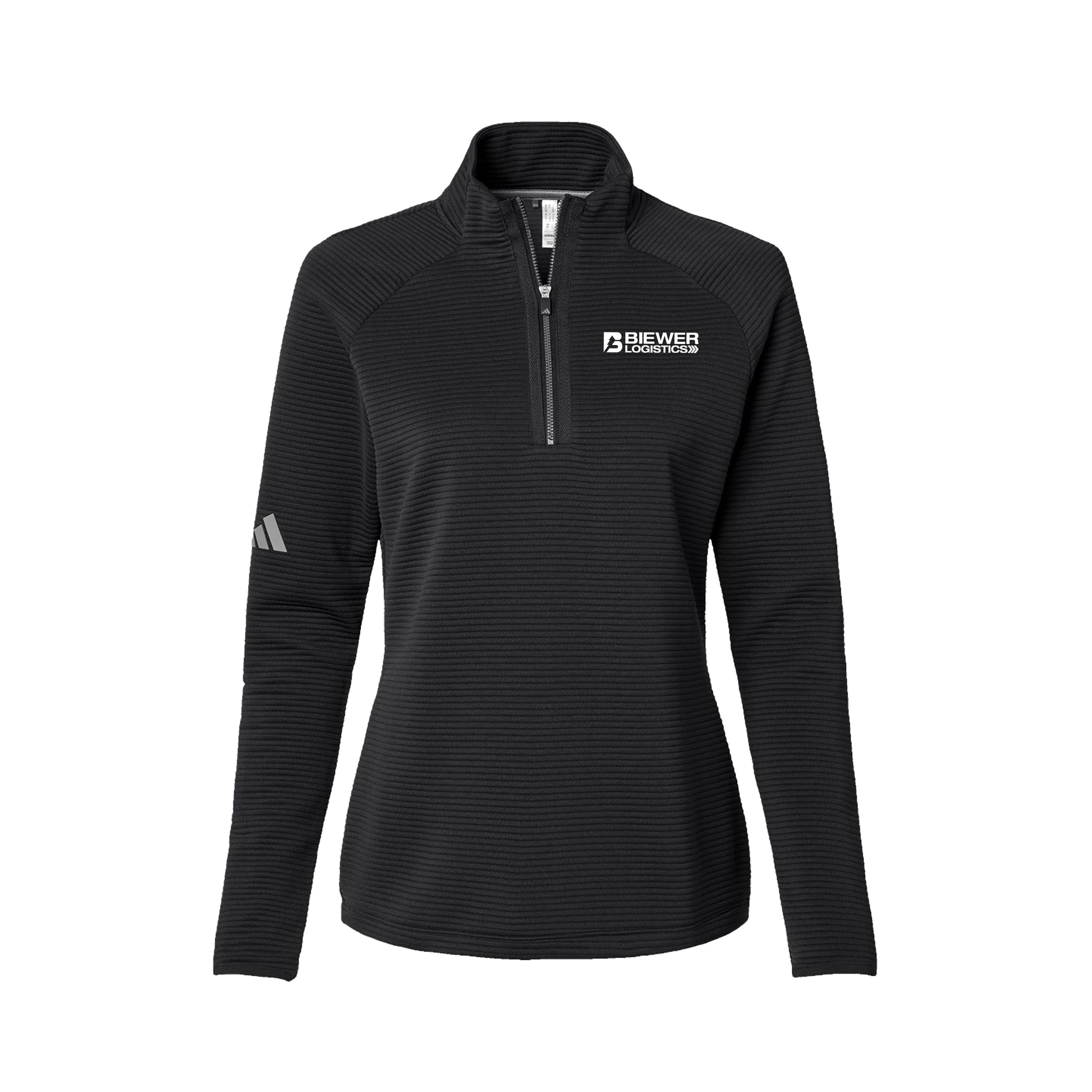 Adidas - Ladies Spacer Quarter-Zip Pullover. A589.
