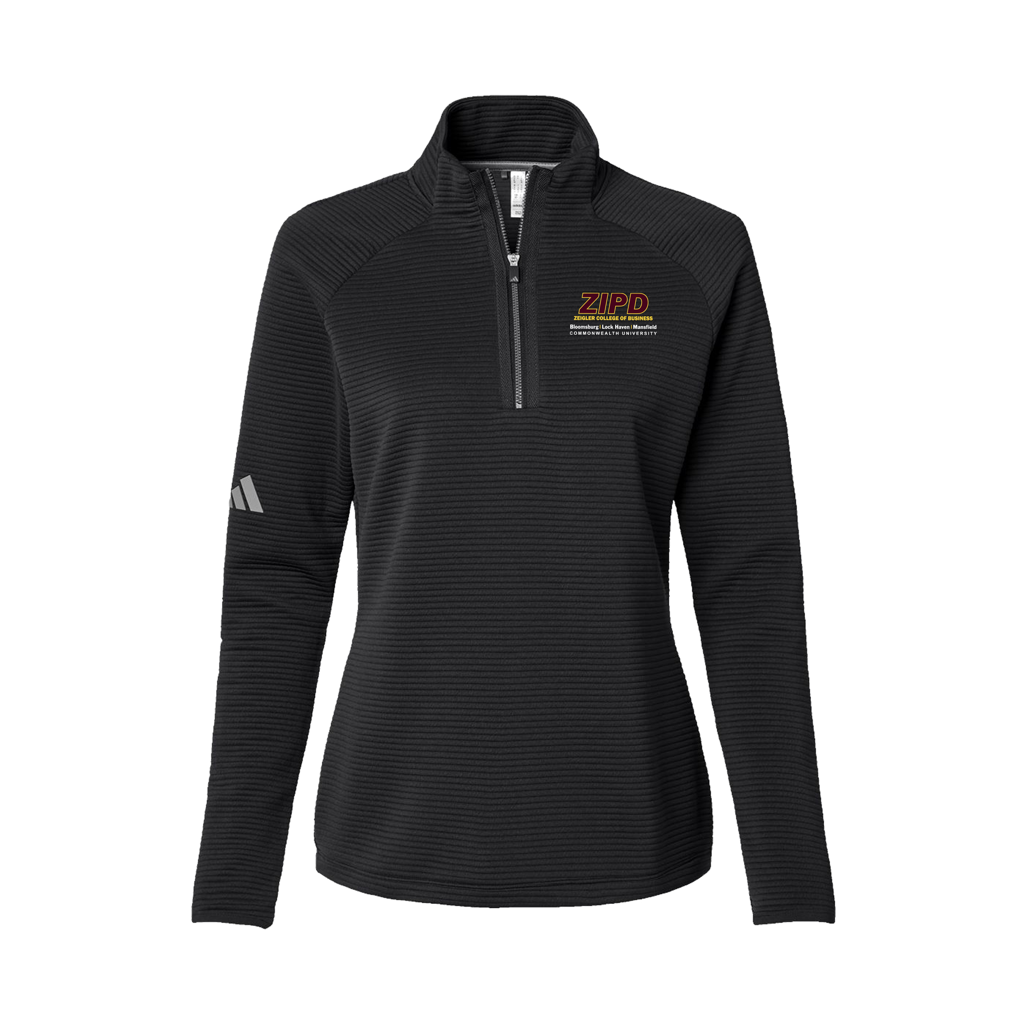 Adidas - Ladies Spacer Quarter-Zip Pullover. A589.