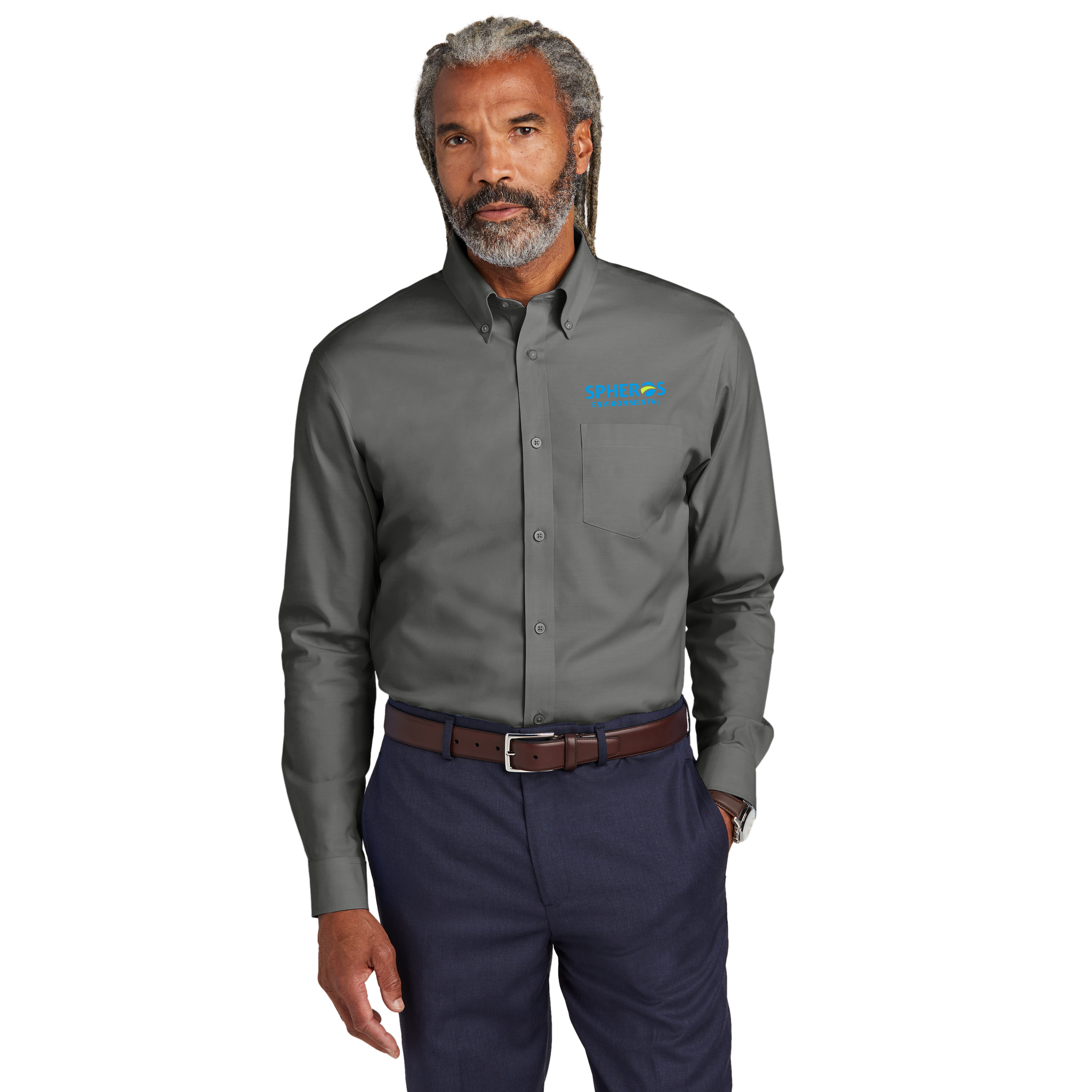 Brooks Brothers - Wrinkle-Free Stretch Pinpoint Shirt. BB18000.