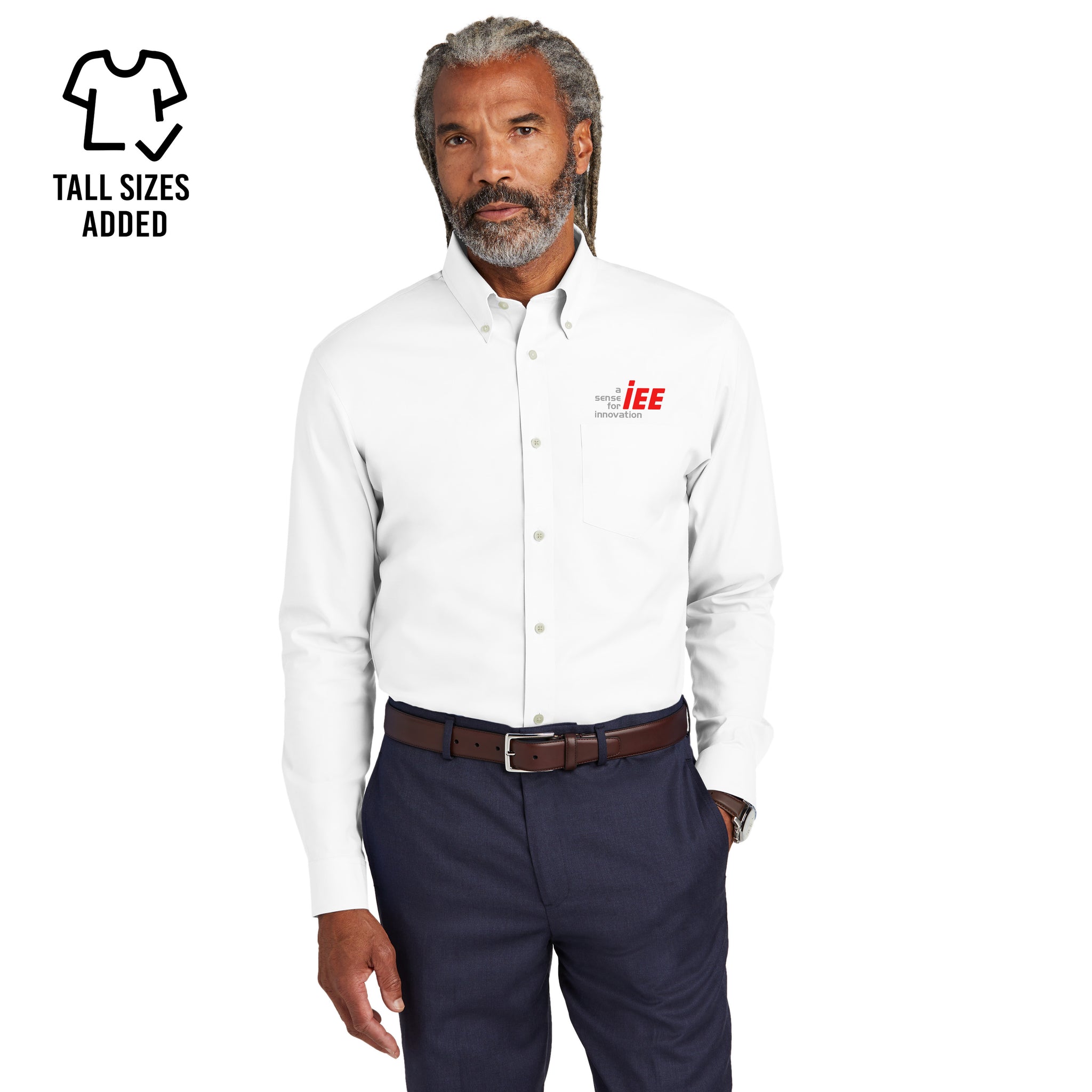 Brooks Brothers - Wrinkle-Free Stretch Pinpoint Shirt. BB18000.