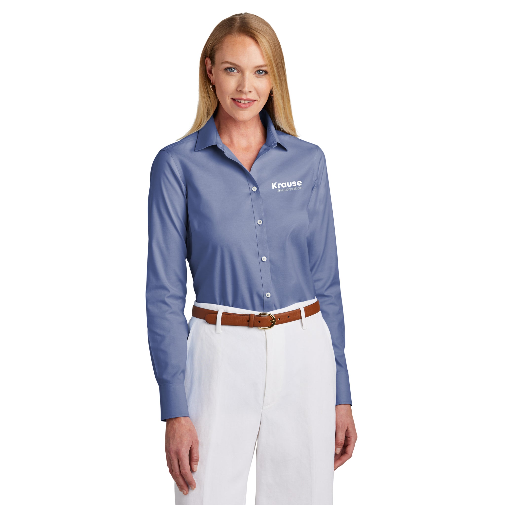 Brooks Brothers - Ladies Wrinkle-Free Stretch Pinpoint Shirt. BB18001.