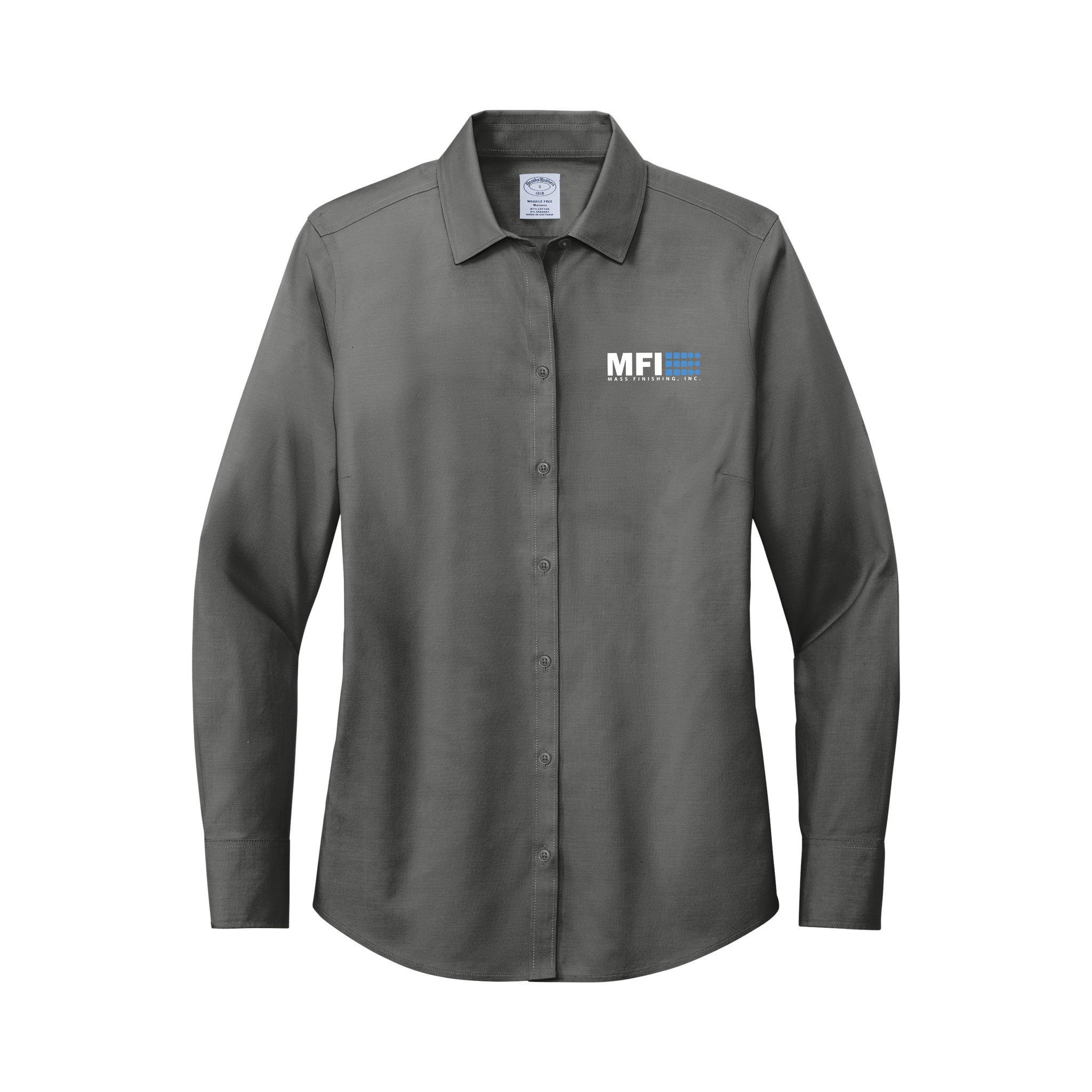 Brooks Brothers - Ladies Wrinkle-Free Stretch Pinpoint Shirt. BB18001.