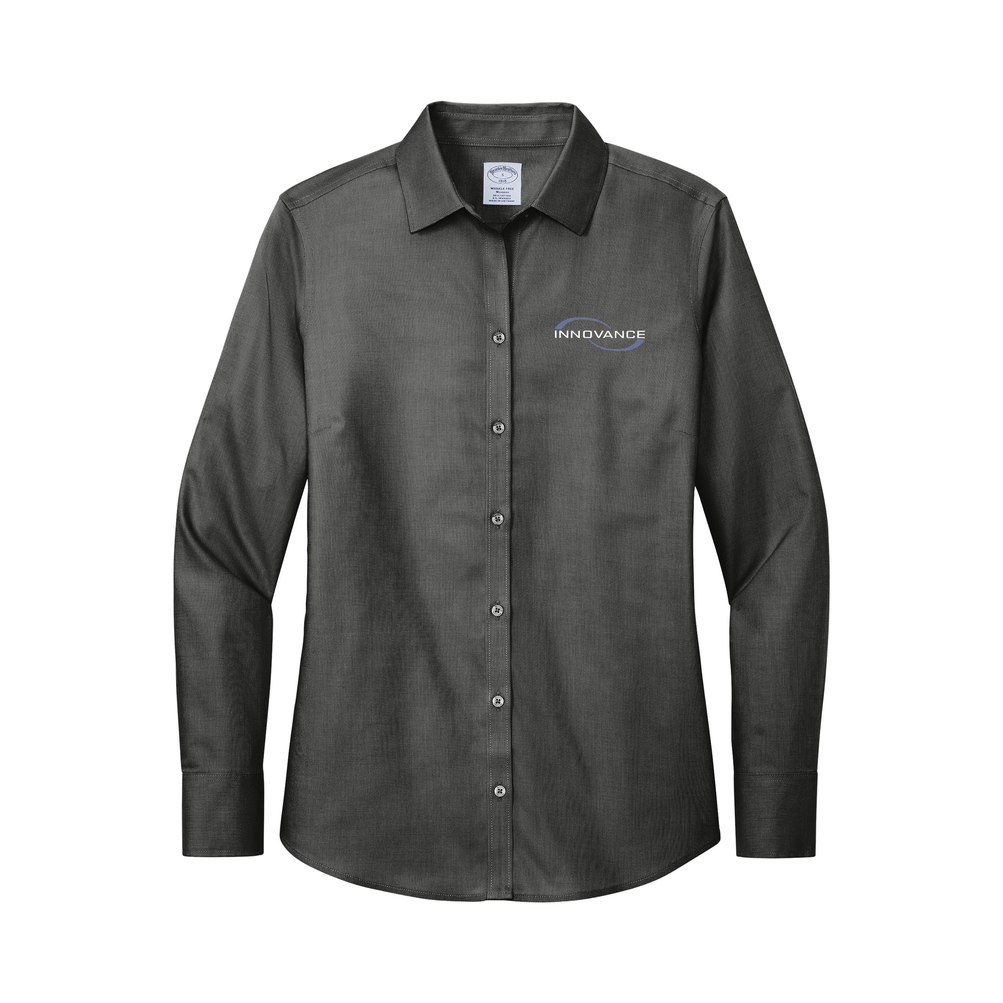 Brooks Brothers - Ladies Wrinkle-Free Stretch Nailhead Shirt. BB18003.