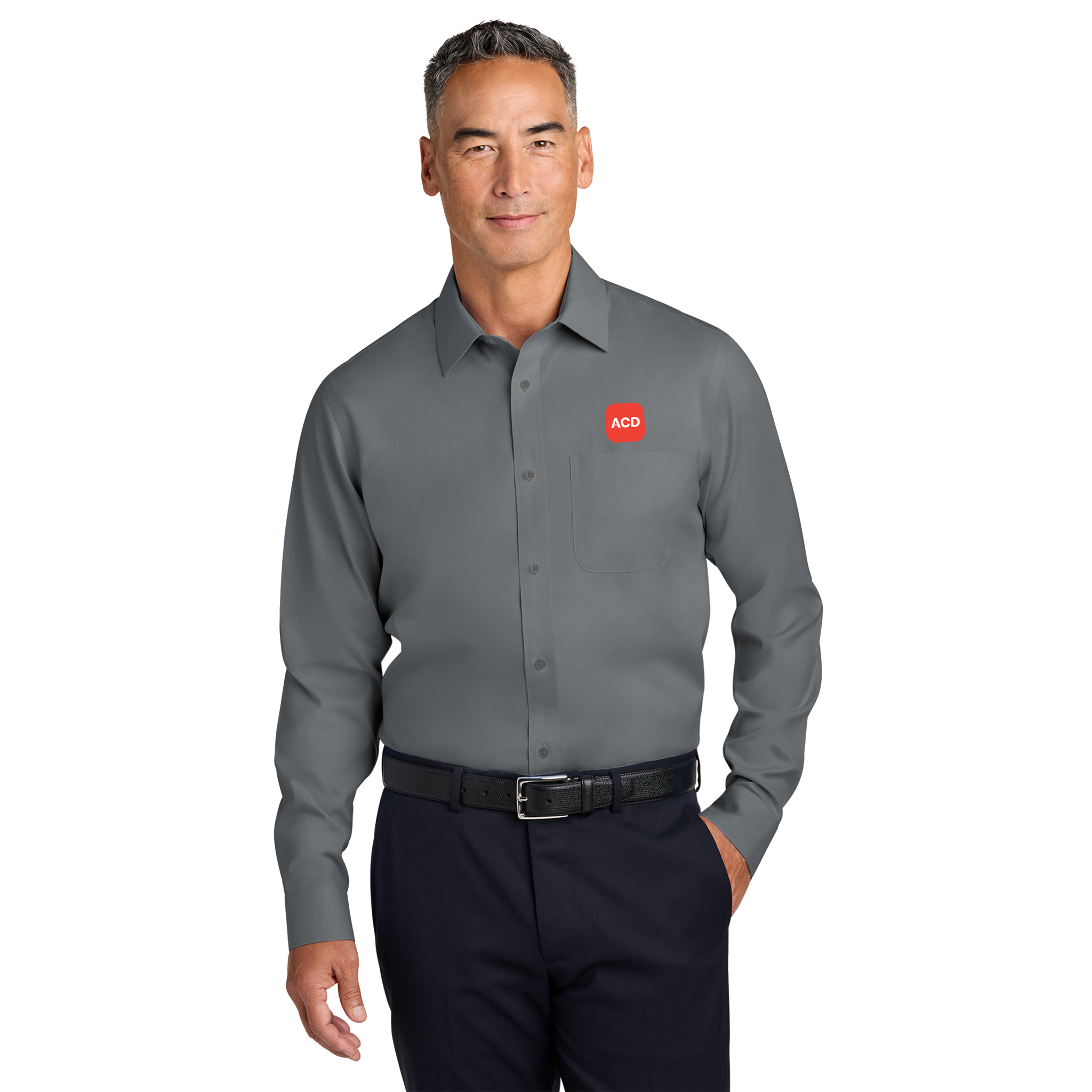 Brooks Brothers - Wrinkle-Free Stretch Pinpoint Spread Collar Shirt. BB18012.