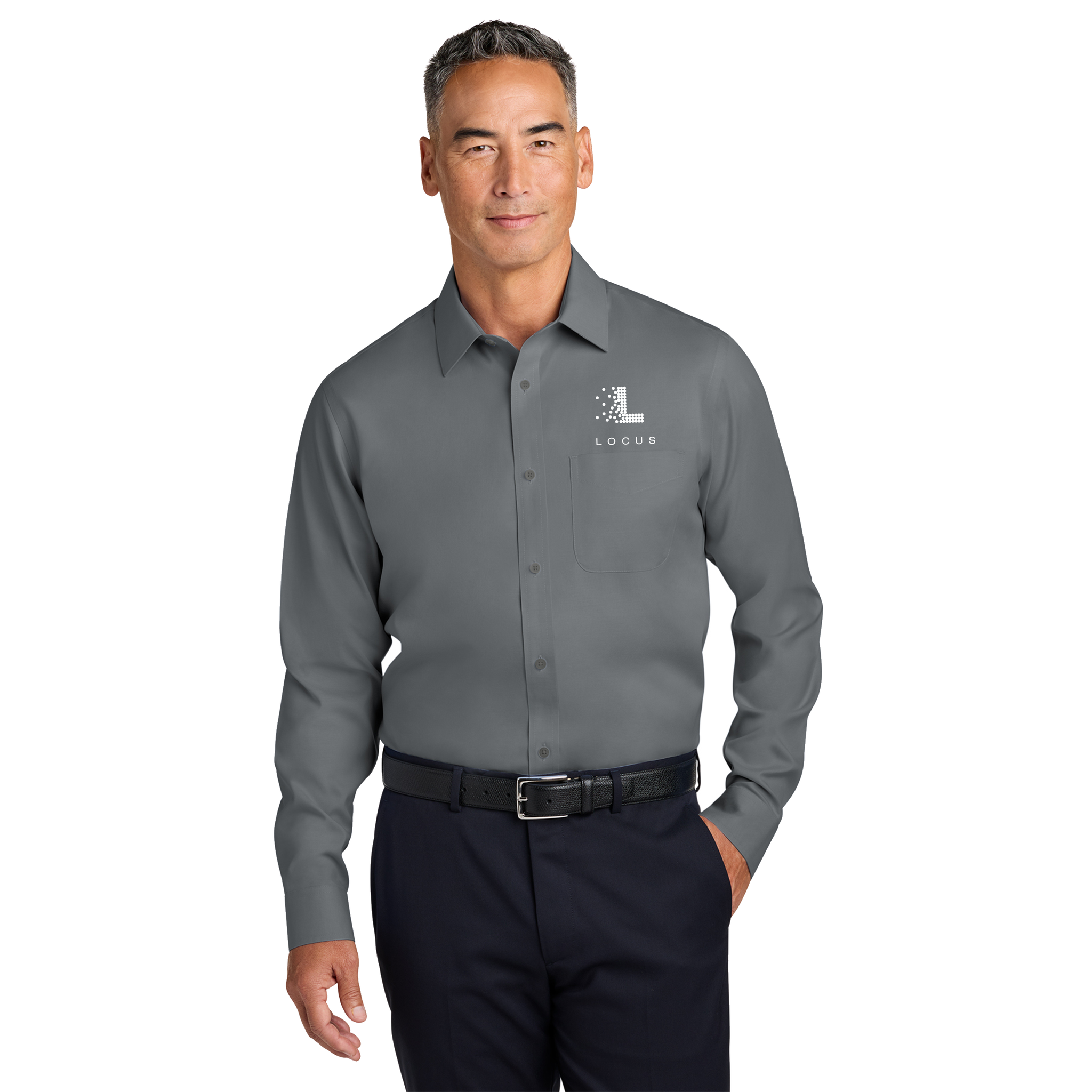 Brooks Brothers - Wrinkle-Free Stretch Pinpoint Spread Collar Shirt. BB18012.