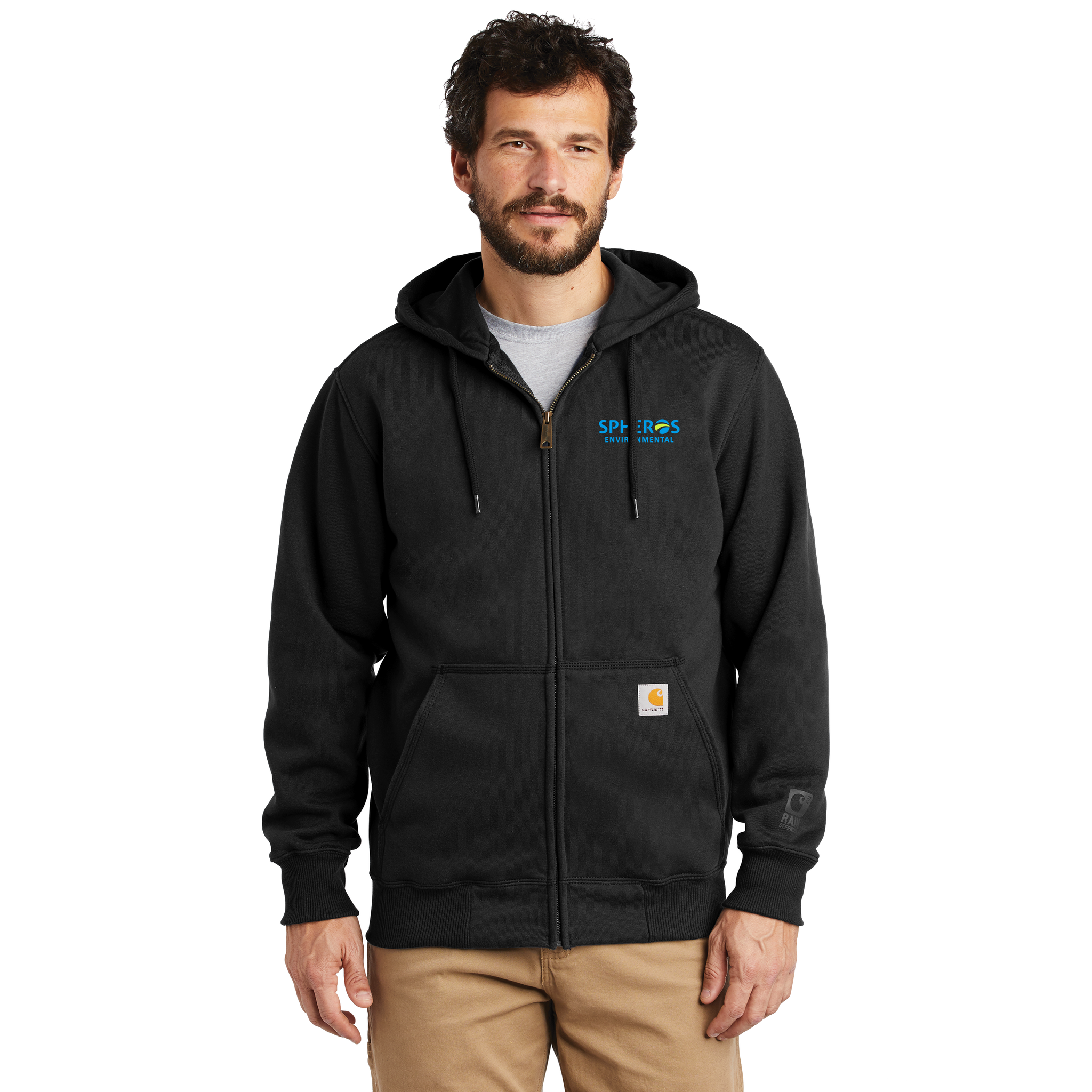 Carhartt - Rain Defender Heavyweight Hooded Zip-Front Sweatshirt. CT100614.