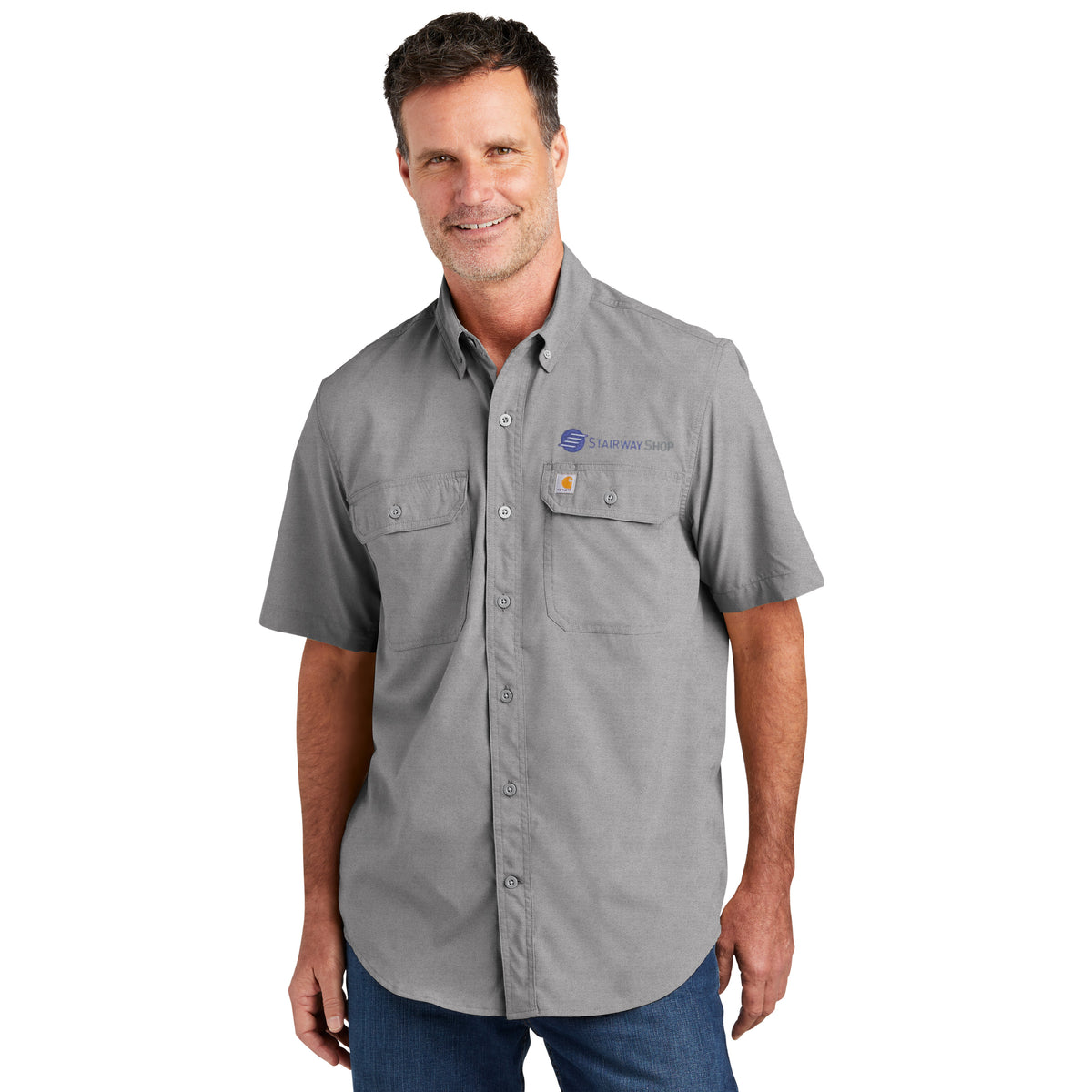 Carhartt Force - Solid Short Sleeve Shirt. CT105292. – Custom Threads