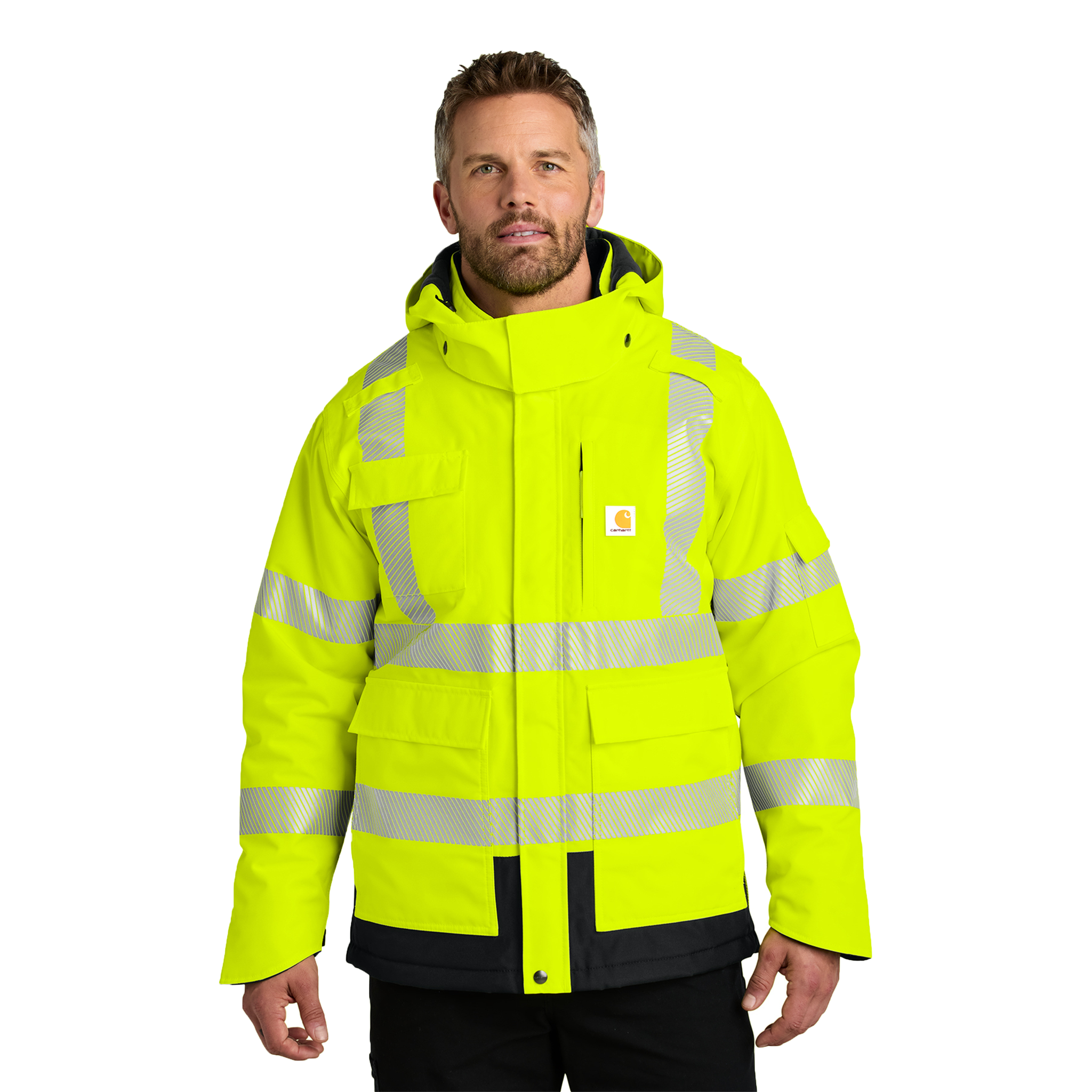 Carhartt - ANSI 107 Class 3 Waterproof Heavyweight Insulated Jacket. CT106694. [NO EMBELLISHMENT]