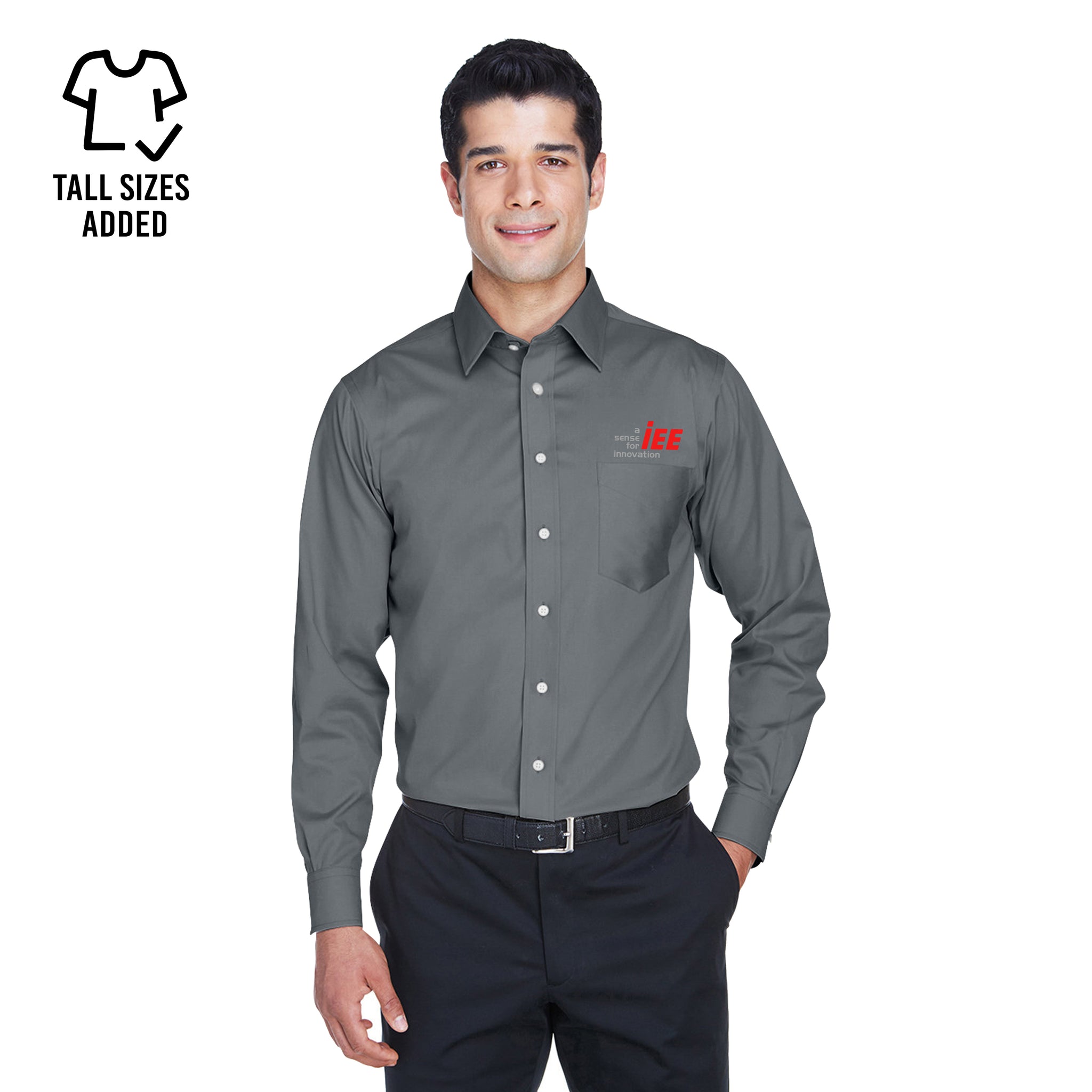 Devon & Jones - Solid Stretch Twill Woven Shirt. DG530.