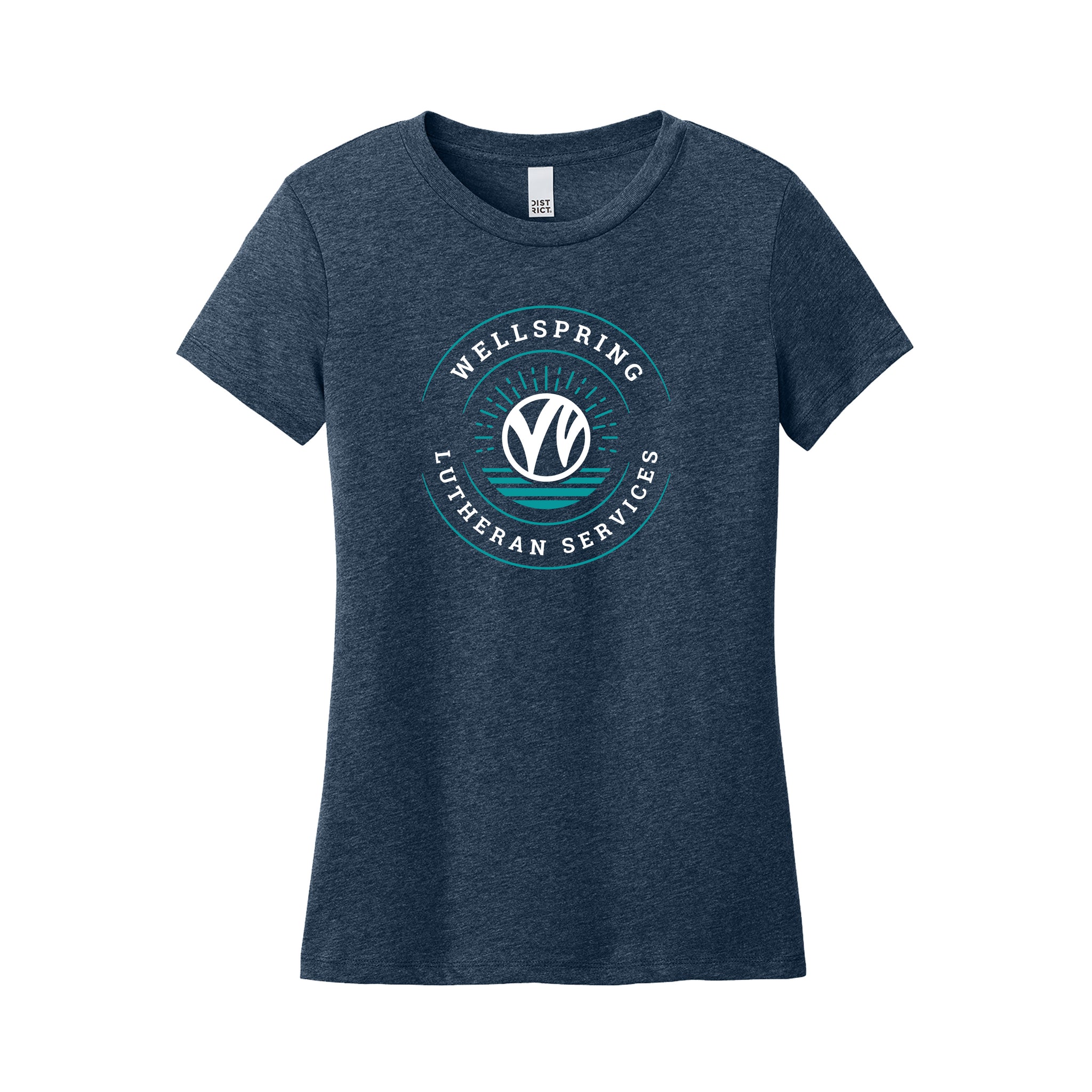 (Limited Edition) District - Ladies Perfect Weight® CVC Tee. DT188. (SCREENPRINT)