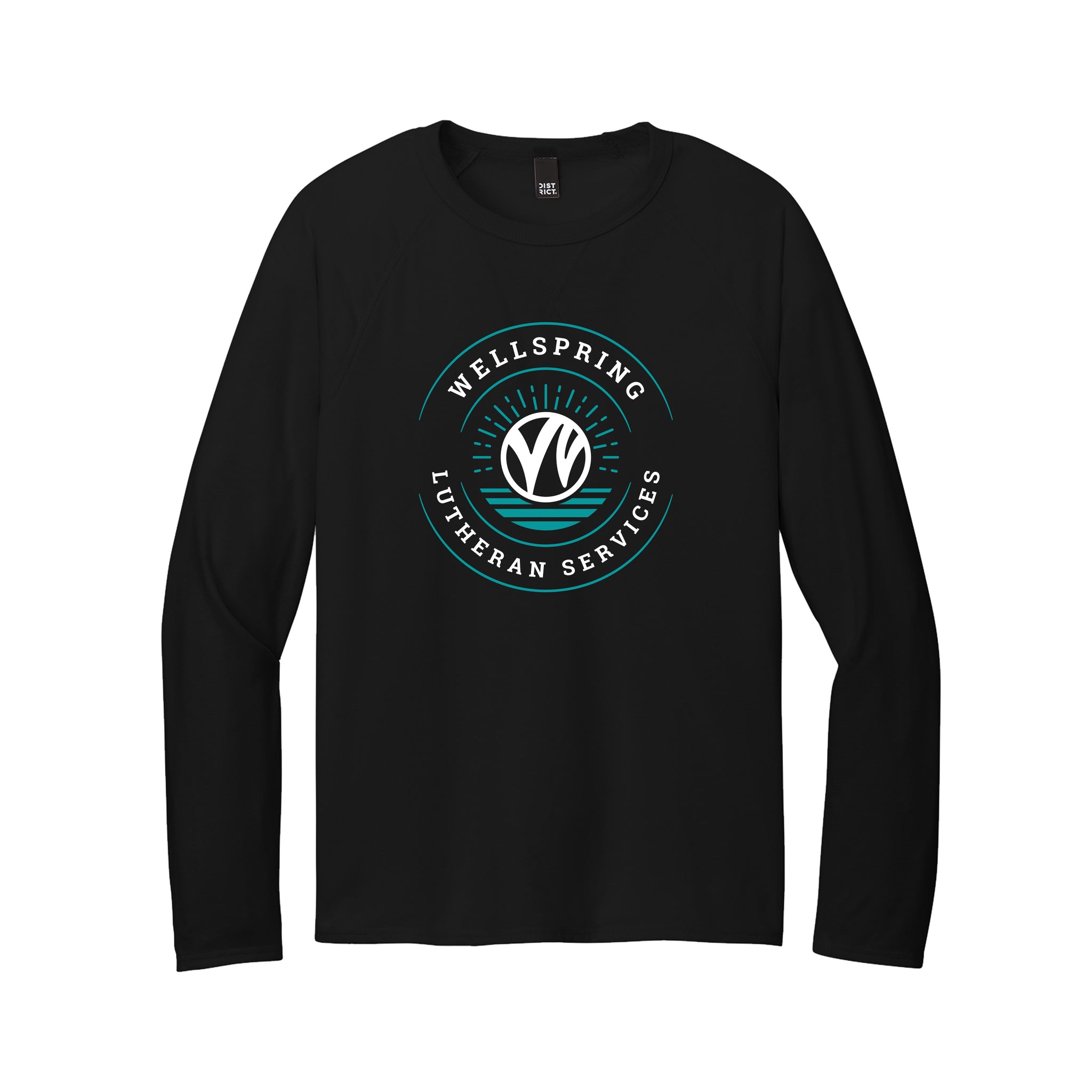 (Limited Edition) District - Featherweight French Terry™ Long Sleeve Crewneck. DT572. (SCREENPRINT)