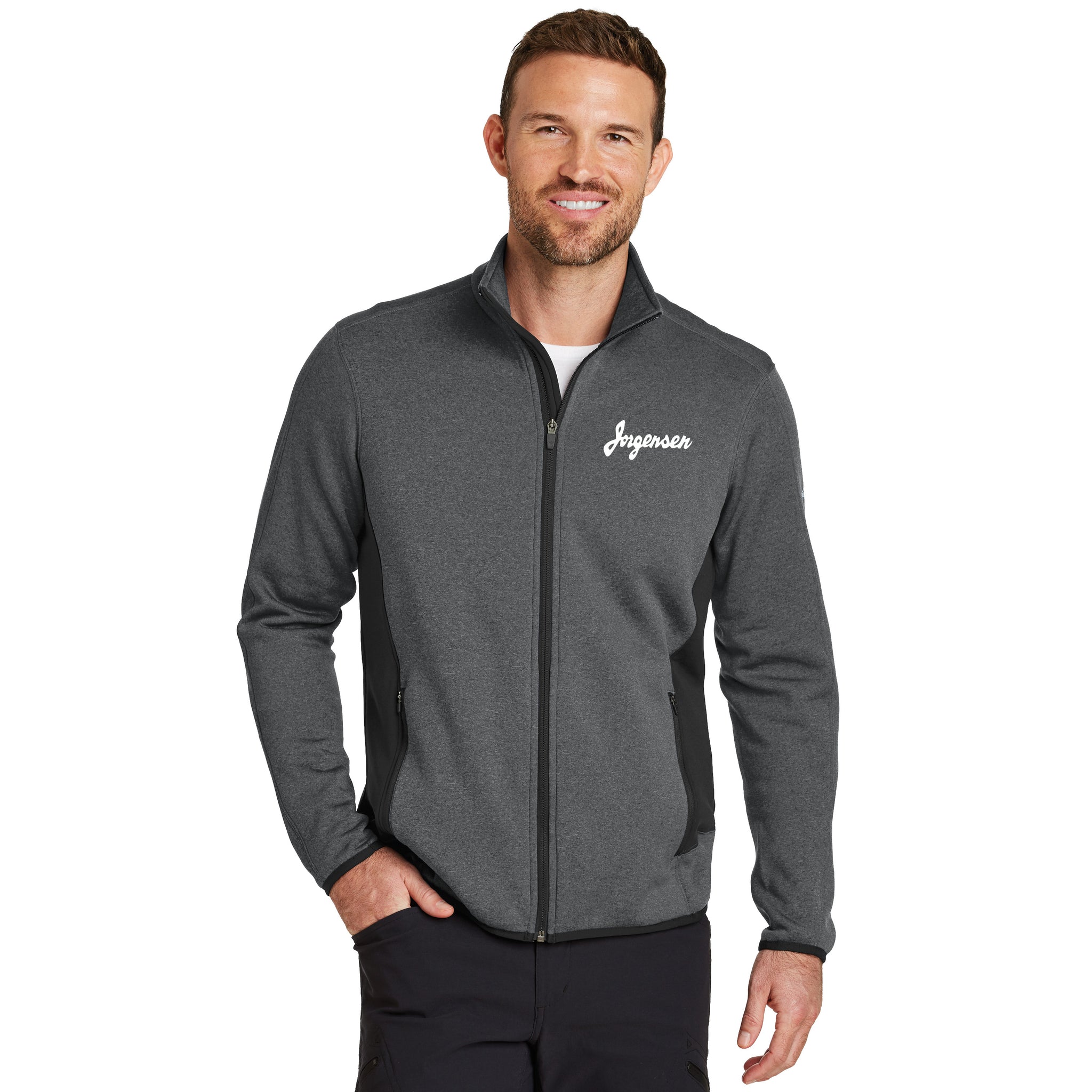 Eddie Bauer - Full-Zip Heather Stretch Fleece Jacket. EB238.