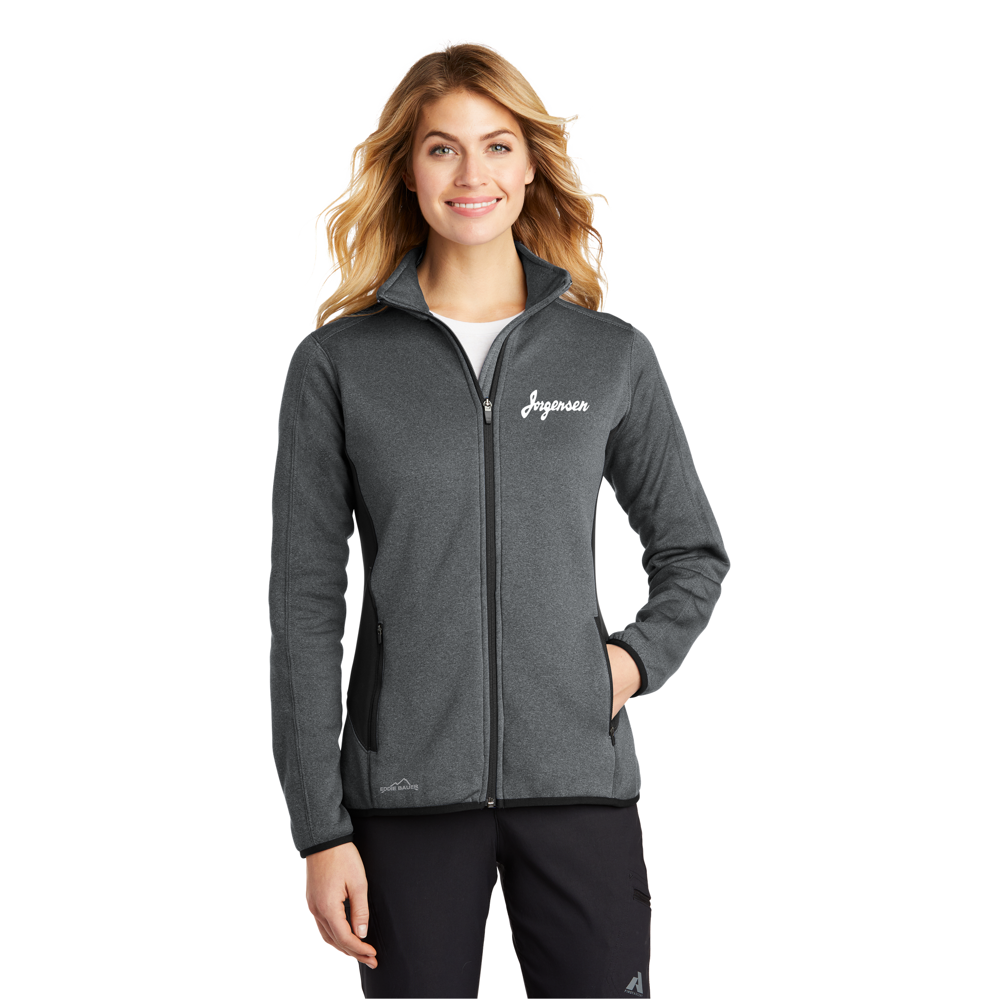 Eddie Bauer - Ladies Full-Zip Heather Stretch Fleece Jacket. EB239.