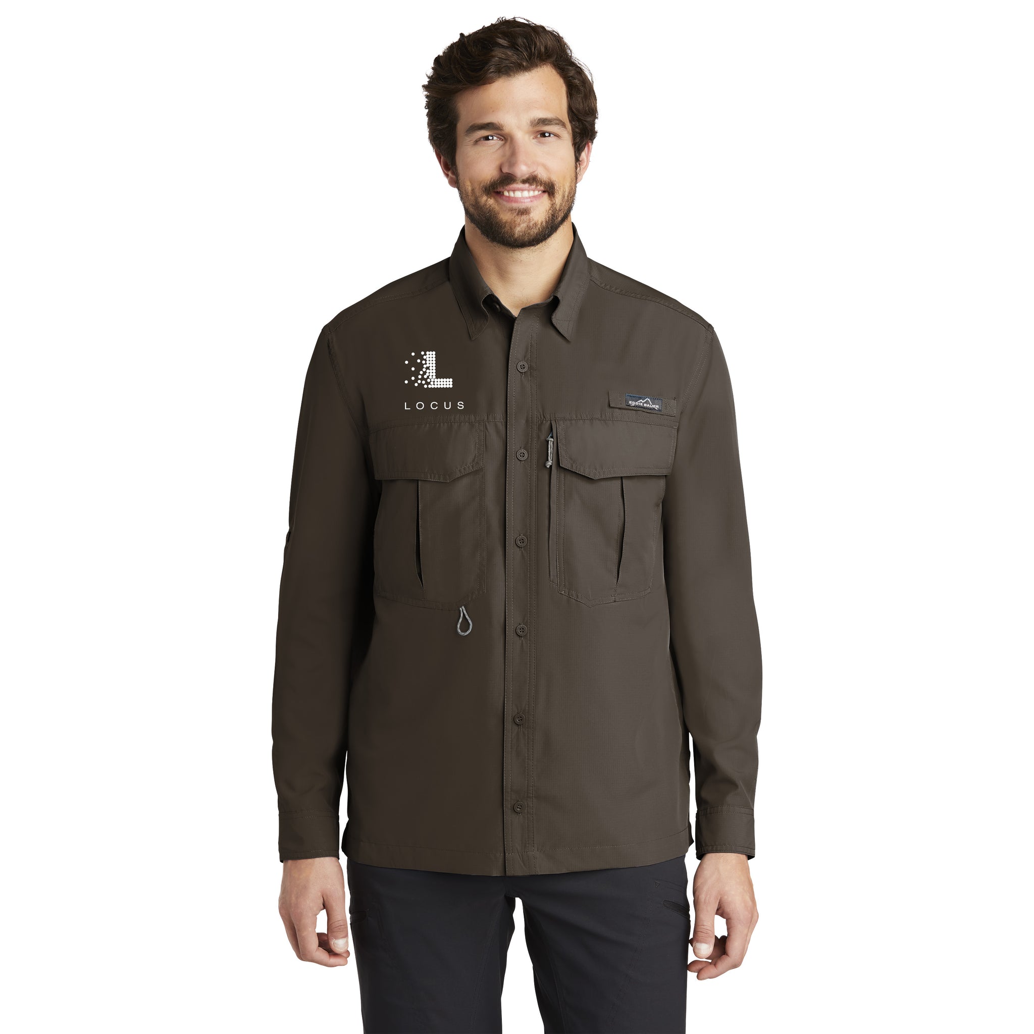Eddie Bauer - Long Sleeve Performance Fishing Shirt. EB600. [NEW]