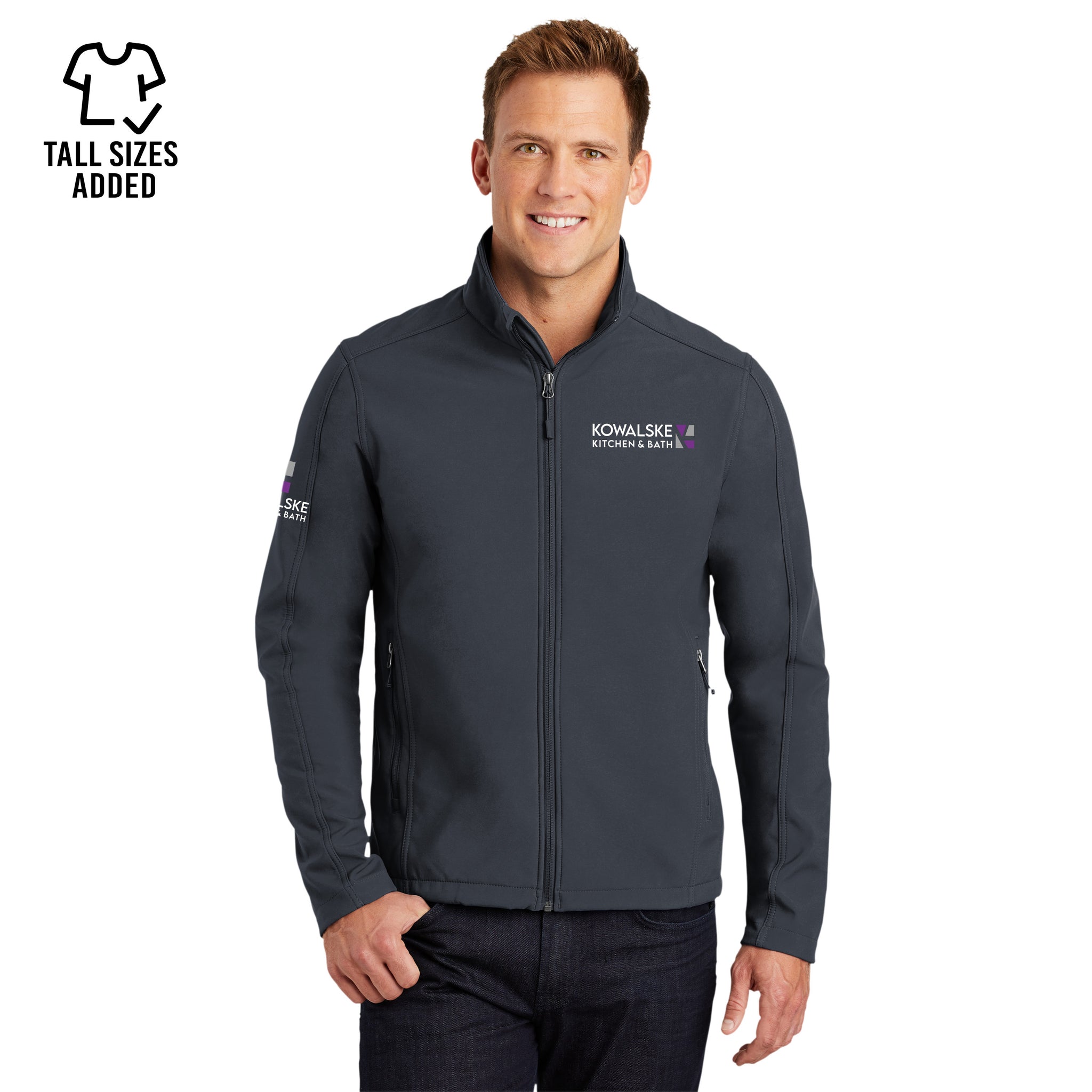 Port Authority - Core Soft Shell Jacket. J317. [+SLEEVE]