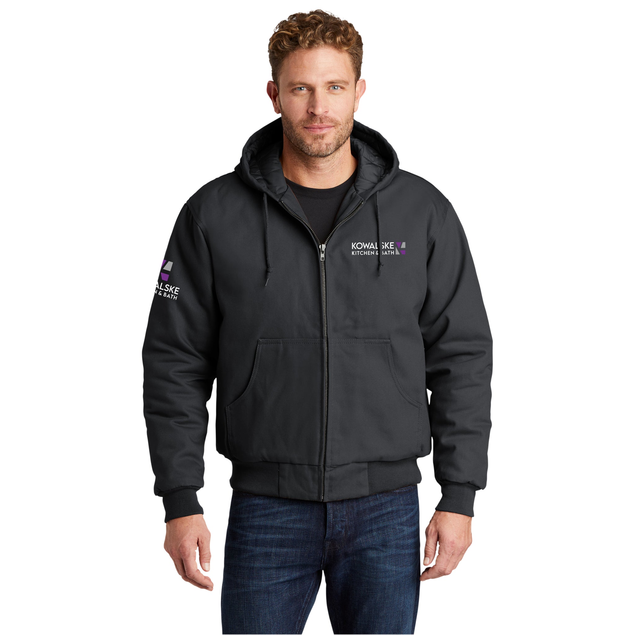 CornerStone - Duck Cloth Hooded Work Jacket. J763H. [+SLEEVE]