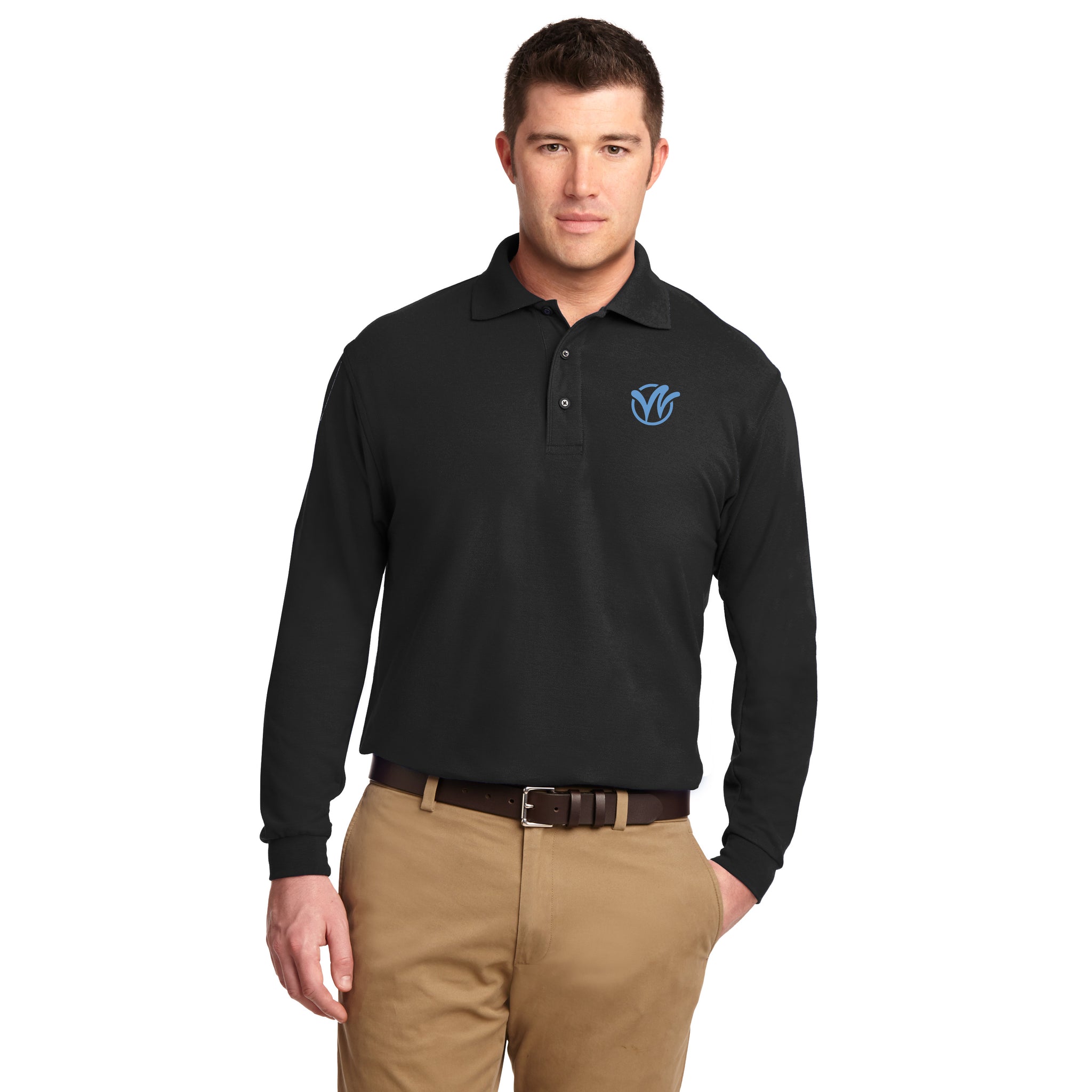 Port Authority - Silk Touch Long Sleeve Polo. K500LS.