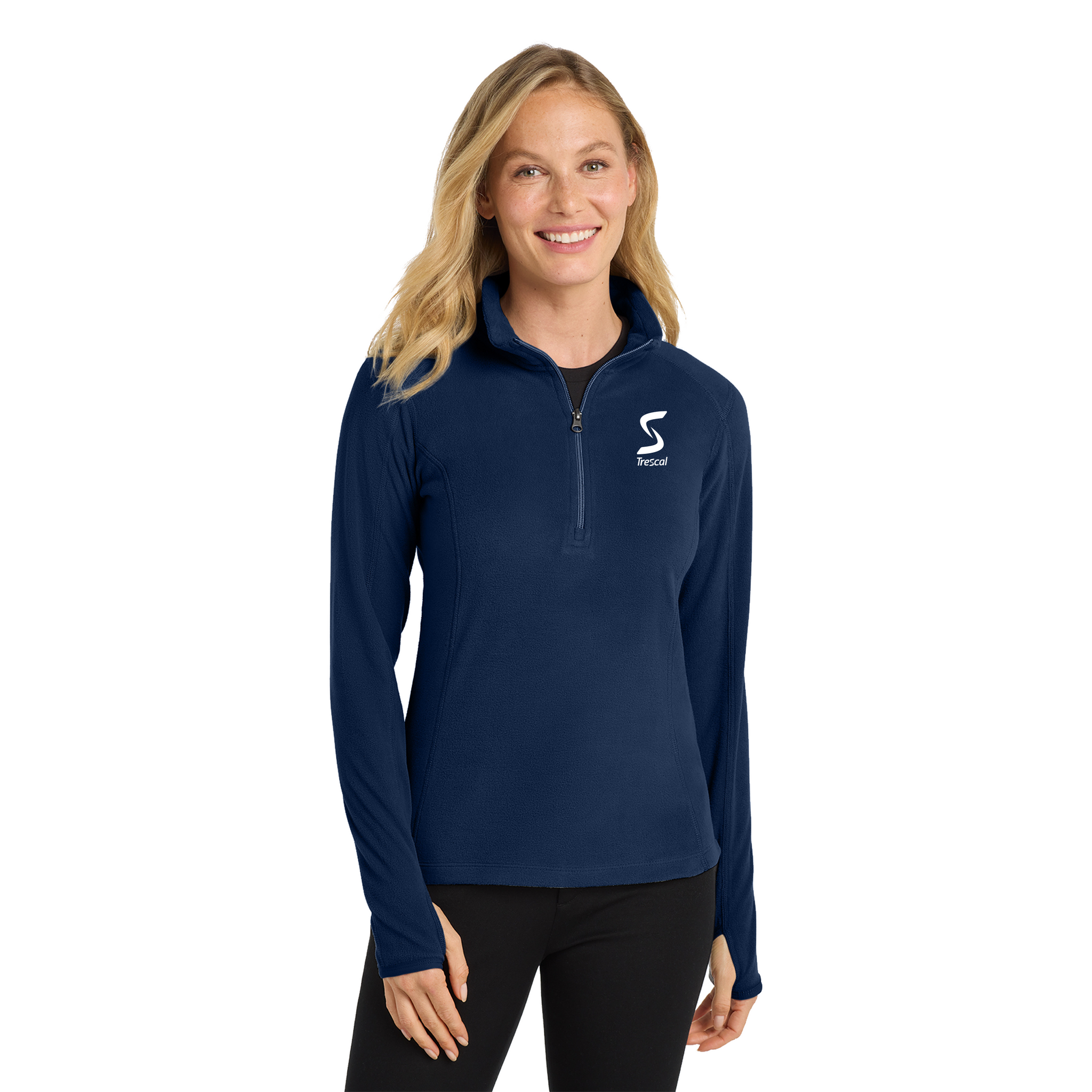 Port Authority - Ladies Microfleece 1/2-Zip Pullover. L224.