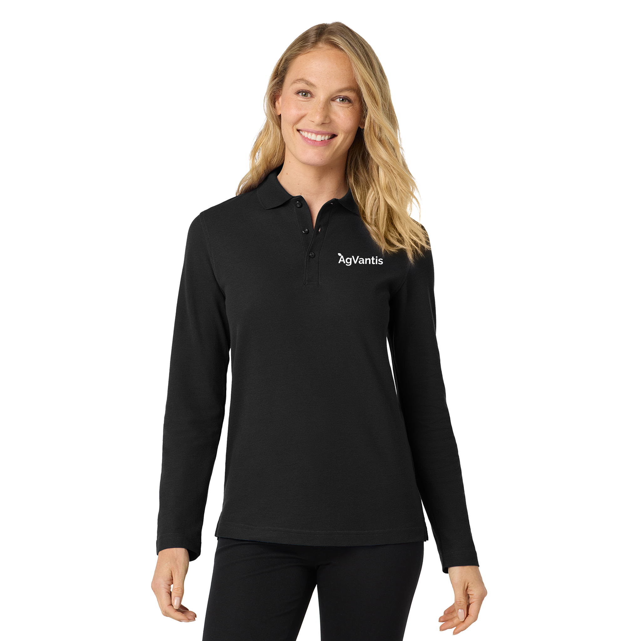 Port Authority - Ladies Long Sleeve Silk Touch Polo. L500LS.