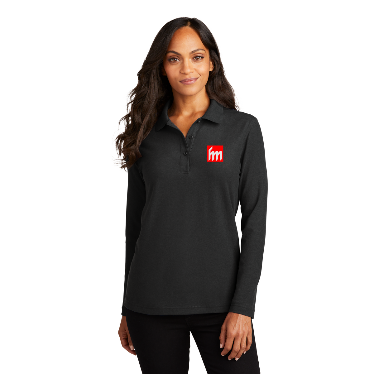 Port Authority - Ladies Long Sleeve Silk Touch Polo. L500LS. – Custom ...