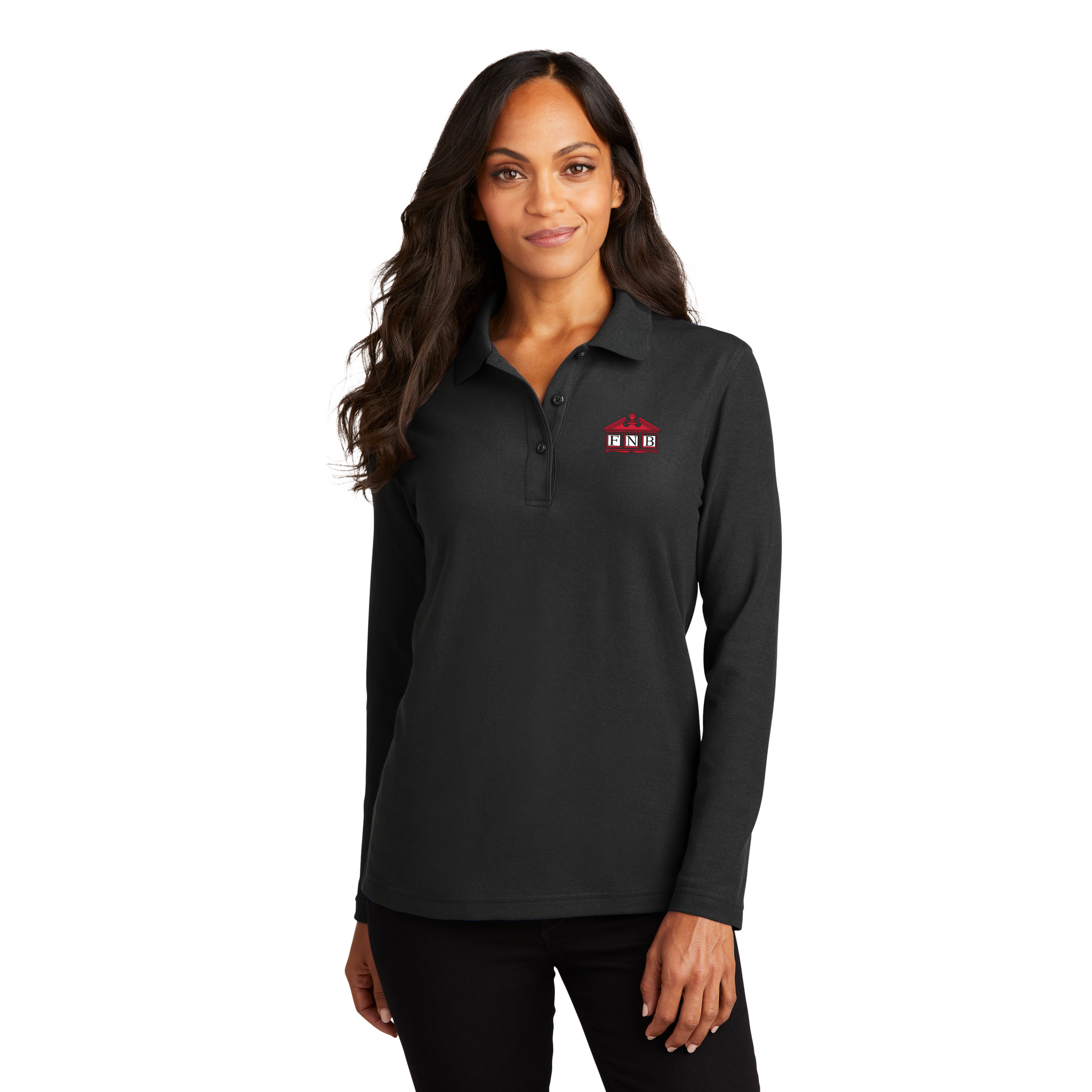 Port Authority - Ladies Silk Touch Long Sleeve Polo. L500LS.