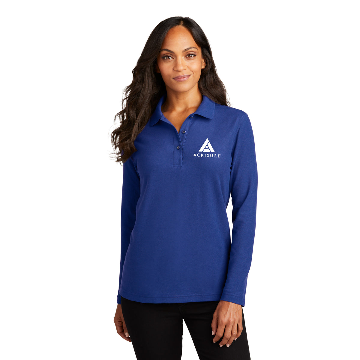 Port Authority - Ladies Long Sleeve Silk Touch Polo. L500LS. – Custom ...