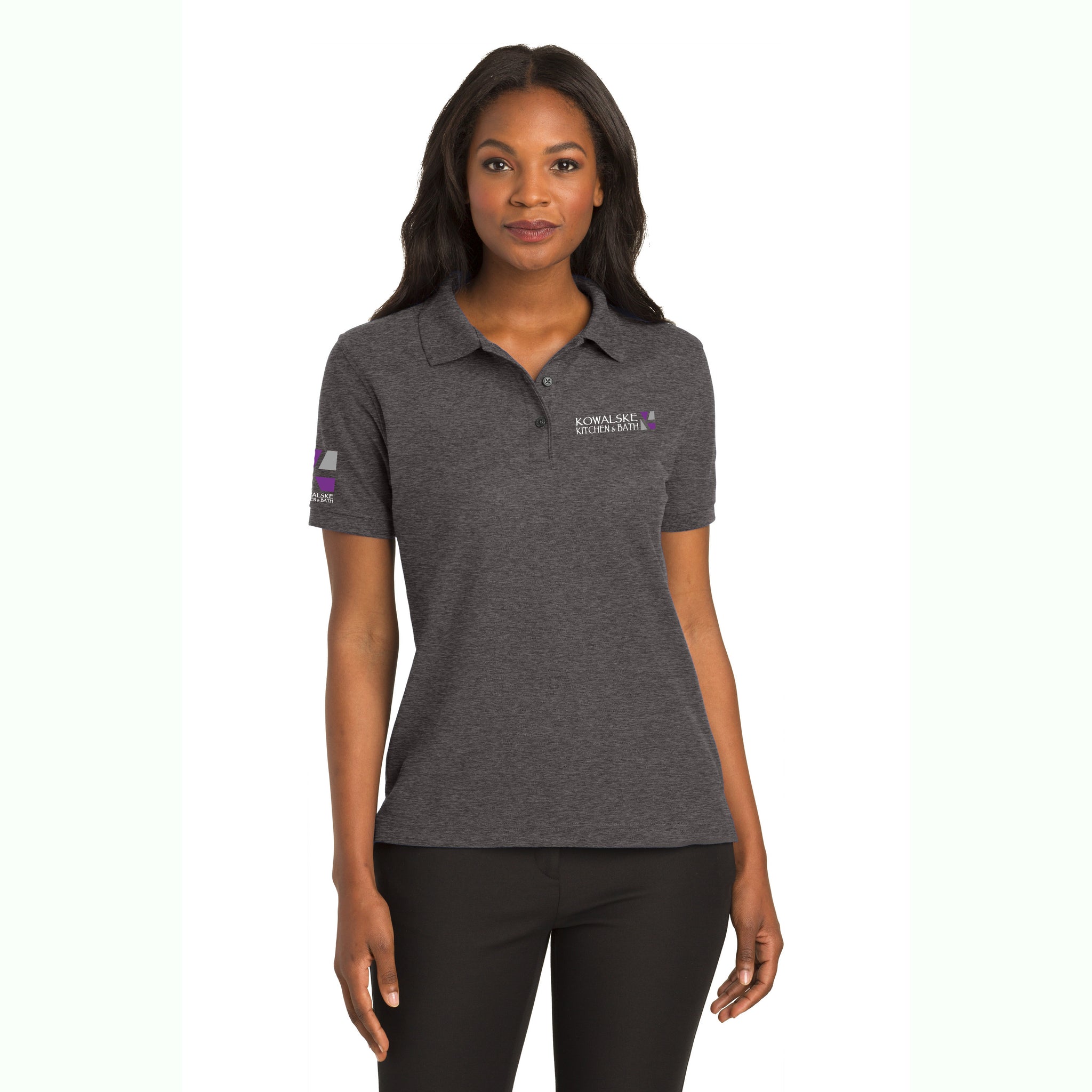 Port Authority - Ladies Silk Touch Polo. L500. [+SLEEVE]