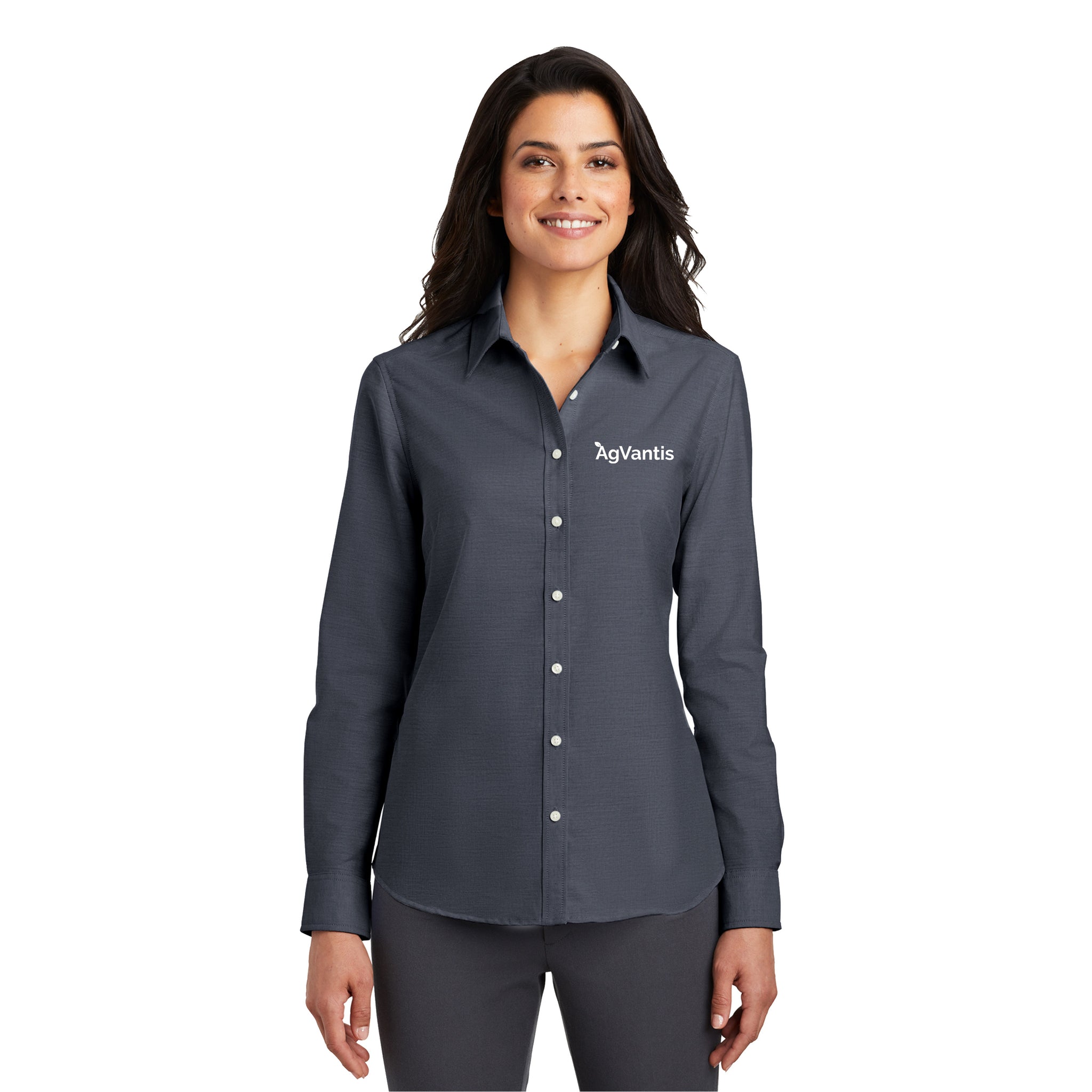 Port Authority - Ladies SuperPro Oxford Shirt. L658.
