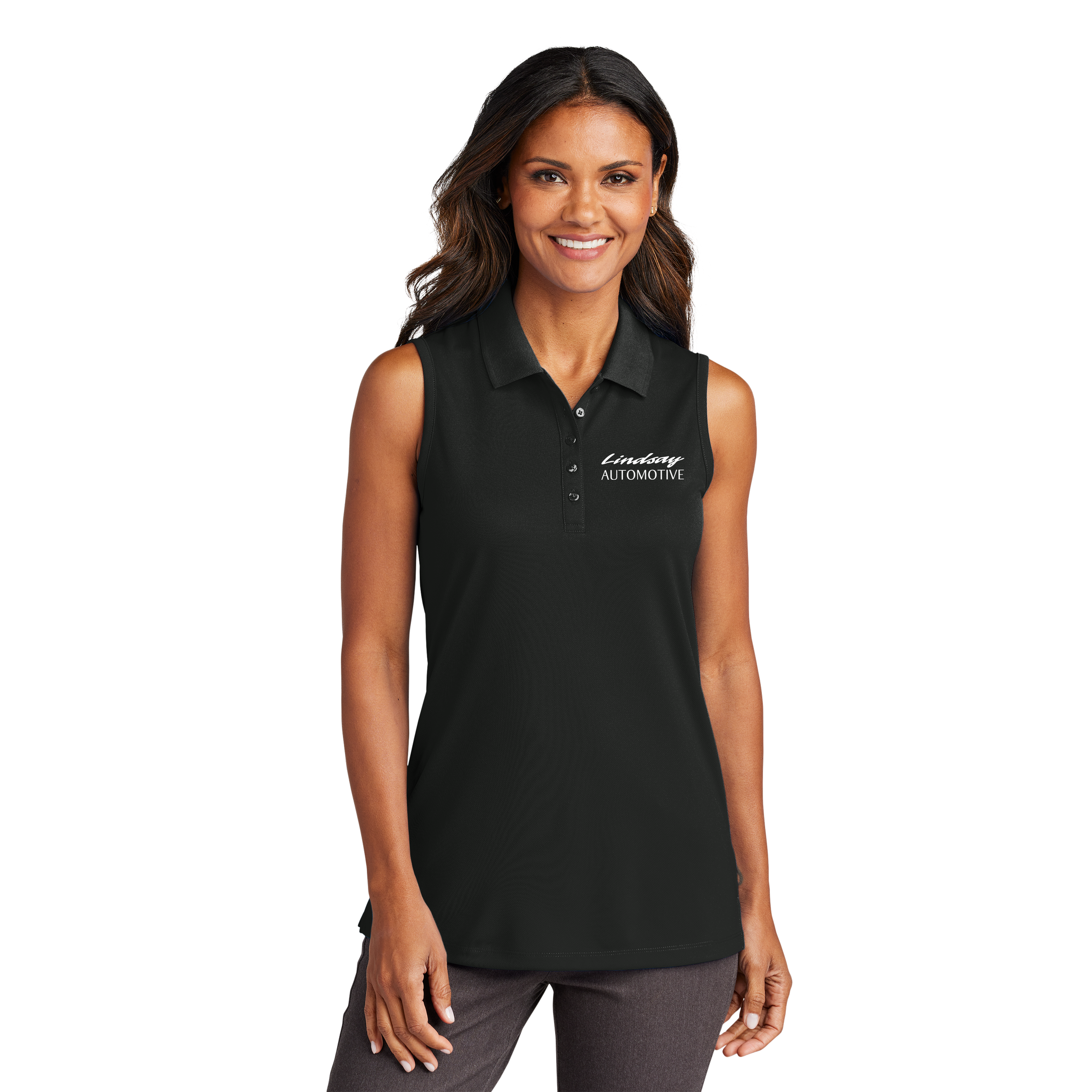 Port Authority - Ladies Dry Zone UV Micro-Mesh Sleeveless Polo. LK110SV.