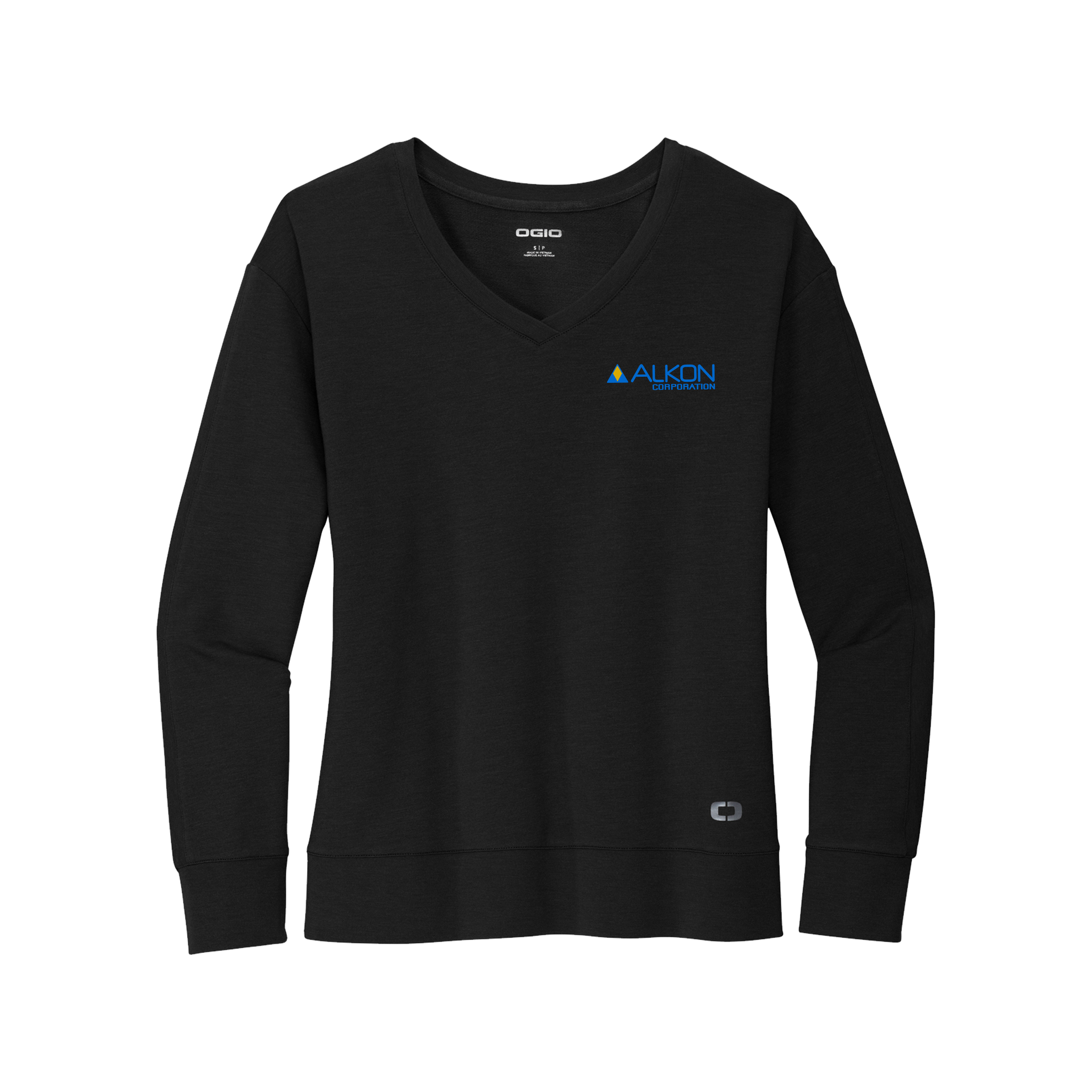 OGIO - Ladies Luuma Flex Long Sleeve V-Neck. LOG825.