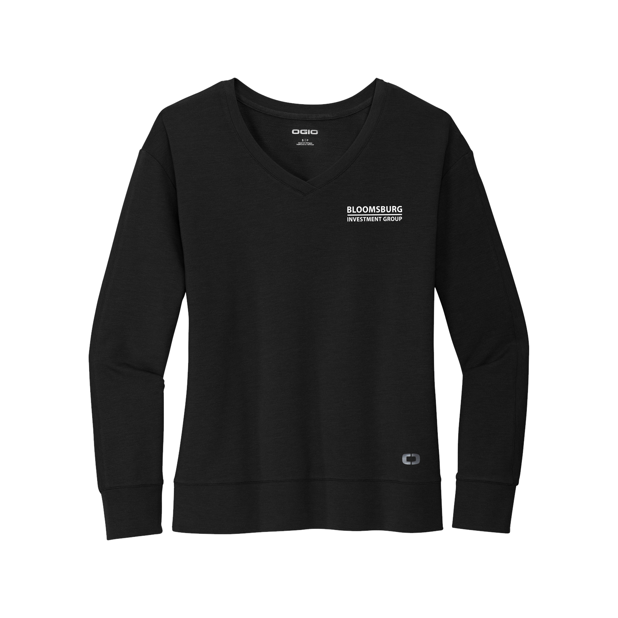 OGIO - Ladies Luuma Flex Long Sleeve V-Neck. LOG825.
