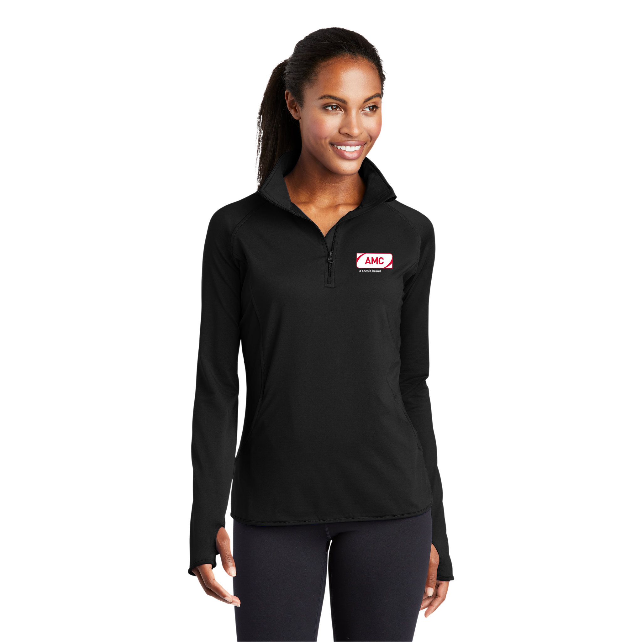 Sport Tek - Ladies Performance Stretch 1/2-Zip Pullover. LST850.