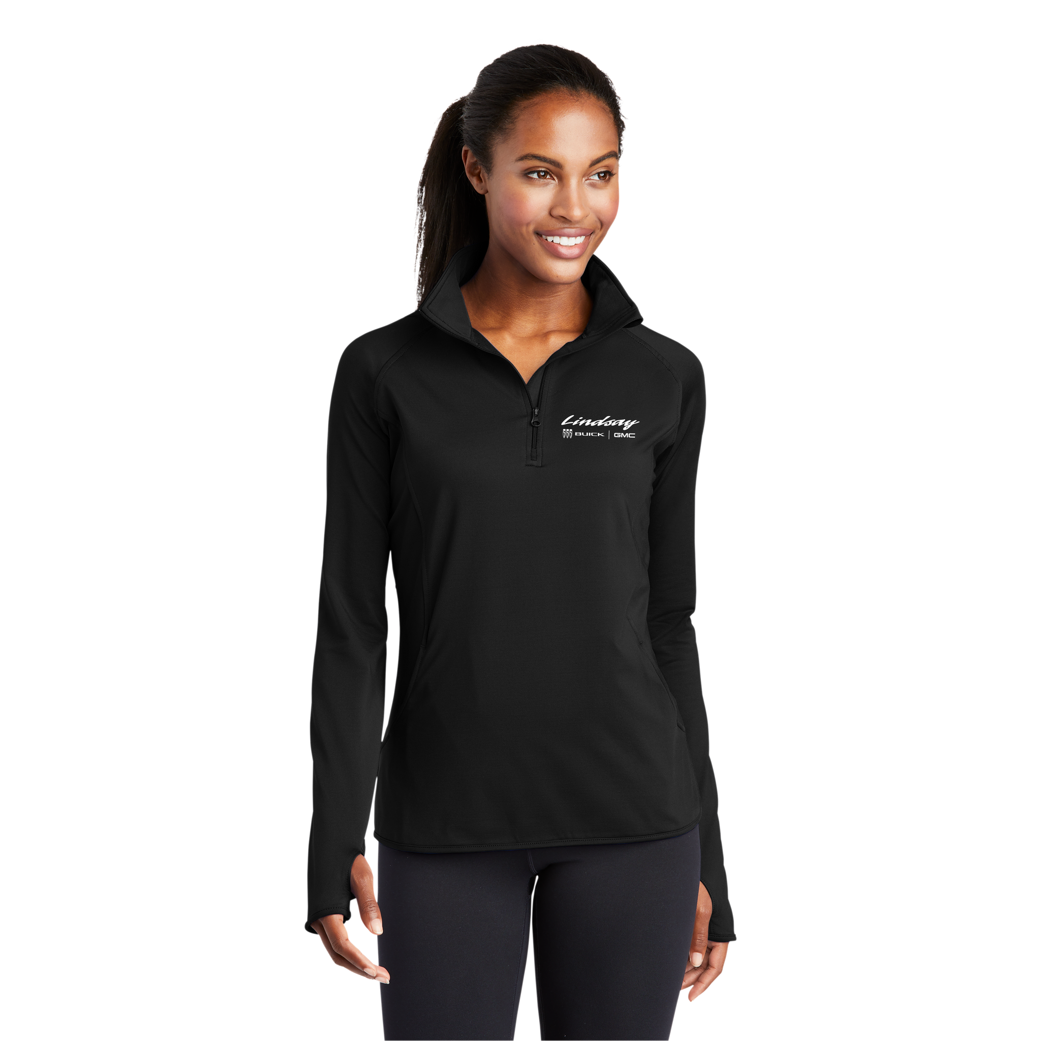 Sport Tek - Ladies Performance Stretch 1/2-Zip Pullover. LST850.