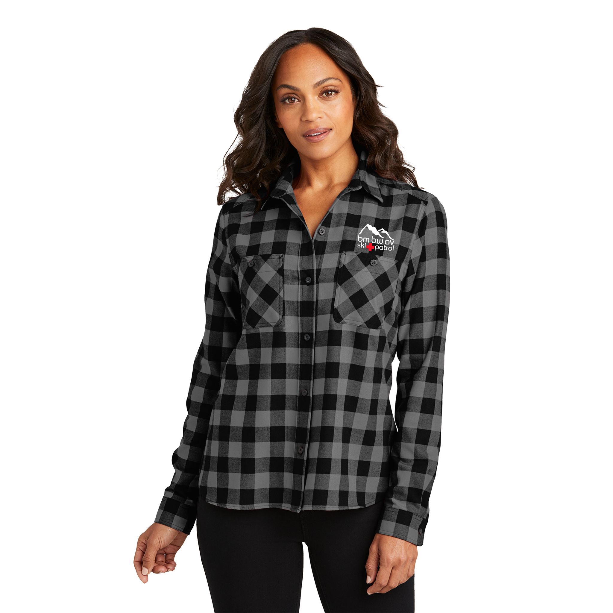 Port Authority - Women's Plaid Flannel Shirt. LW669.