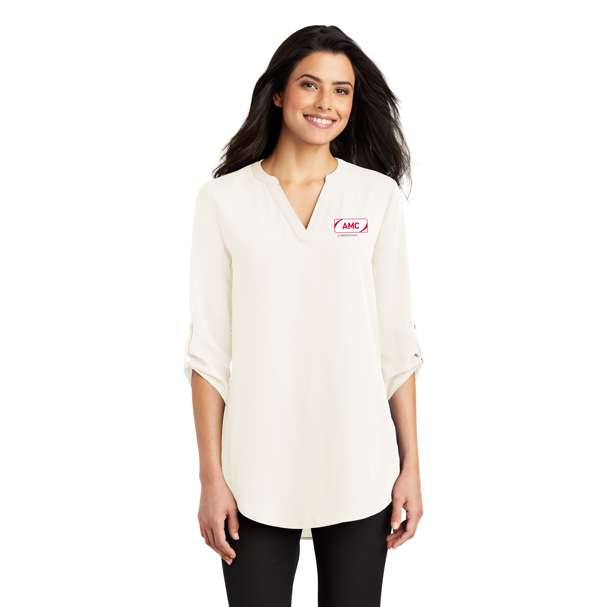 Port Authority - Ladies 3/4-Sleeve Tunic Blouse. LW701.