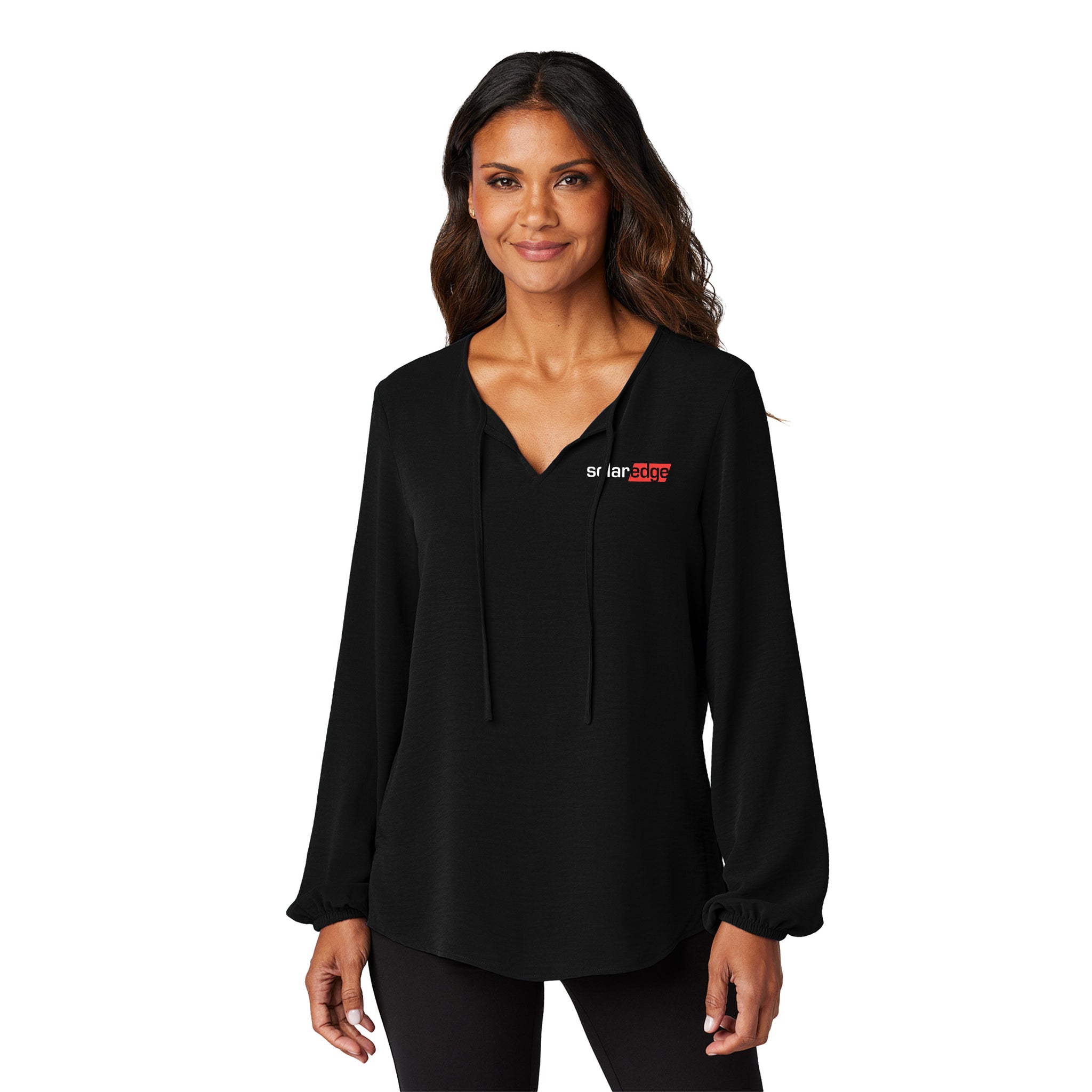 Port Authority - Ladies Textured Crepe Blouse. LW714.
