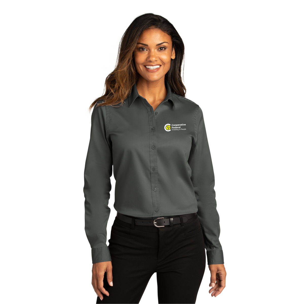 Port Authority - Ladies Long Sleeve SuperPro React Twill Shirt. LW808 ...