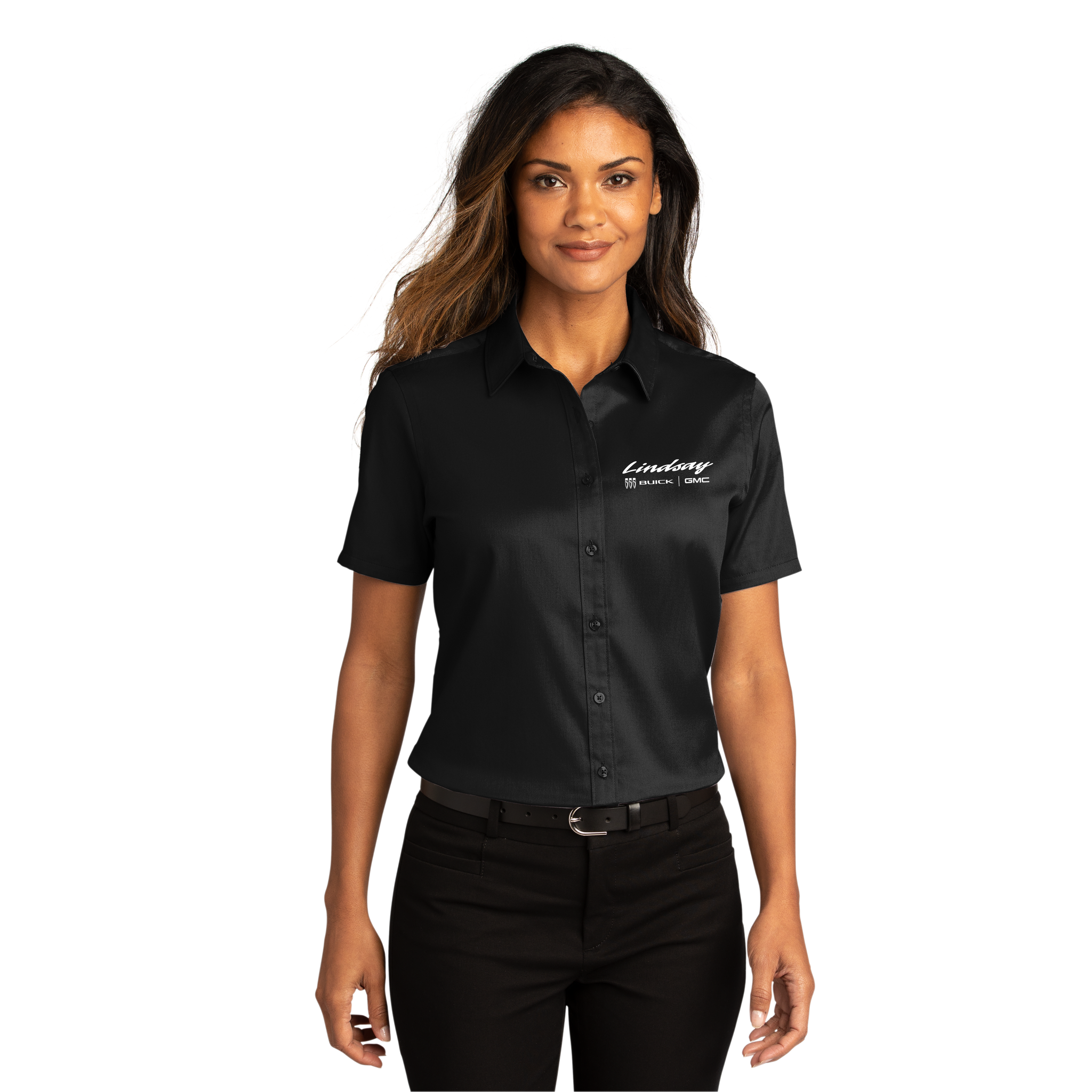 Port Authority - Ladies Short Sleeve SuperPro React Twill Shirt. LW809.