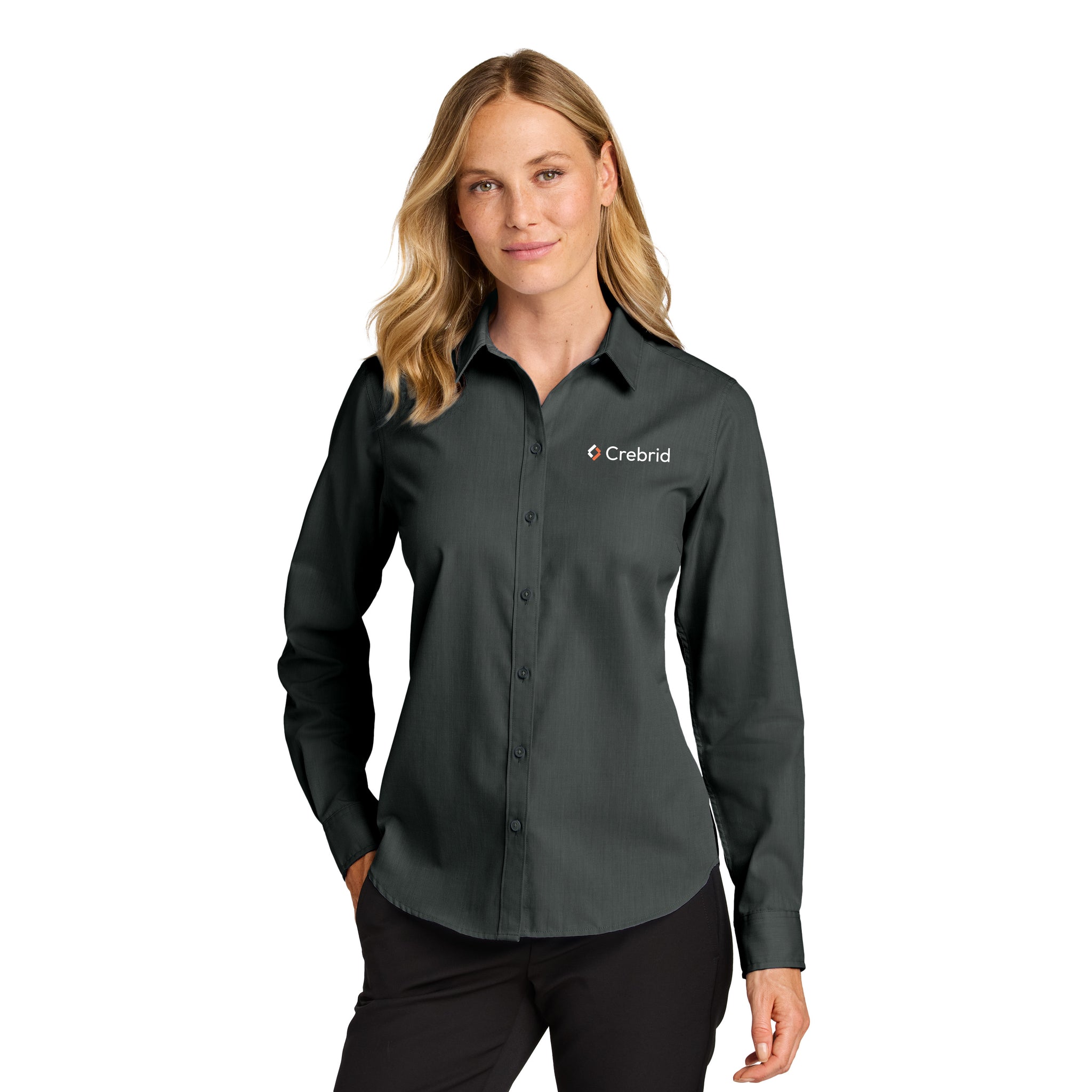 Port Authority - Ladies Long Sleeve Nailhead Easy Care Shirt. LW816.