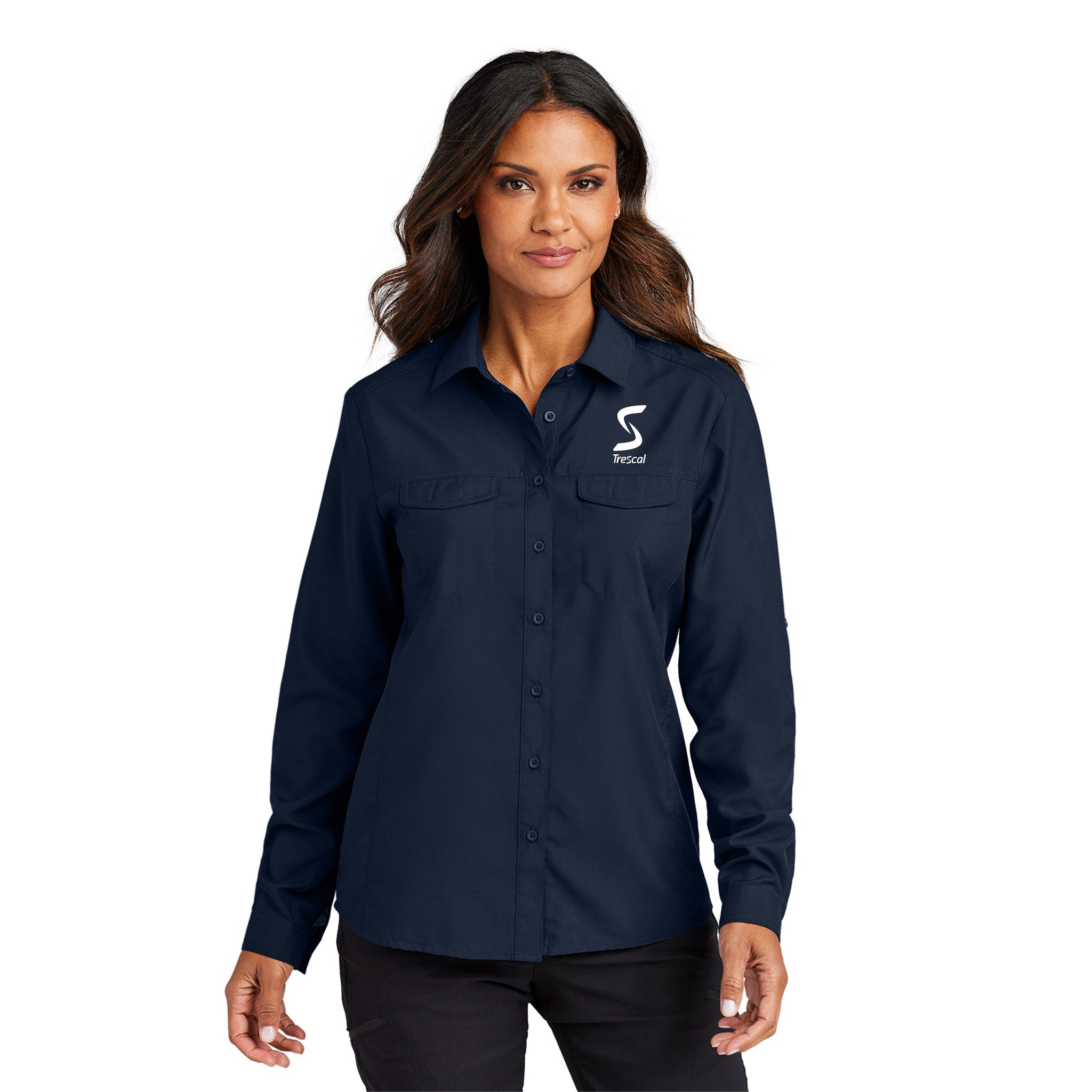 Port Authority - Ladies Long Sleeve UV Daybreak Shirt. LW960.