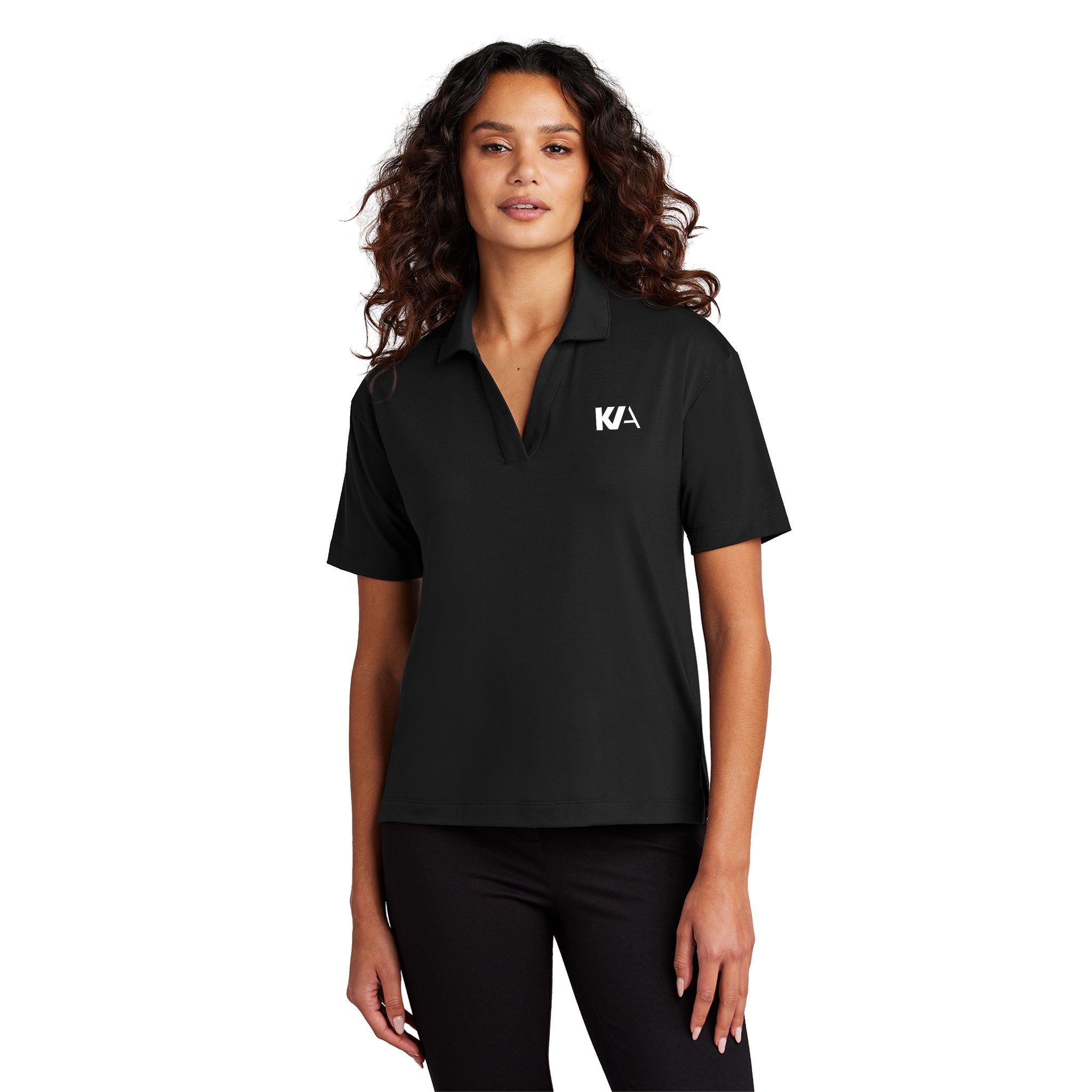 MERCER+METTLE - Ladies Stretch Jersey Polo. MM1015.