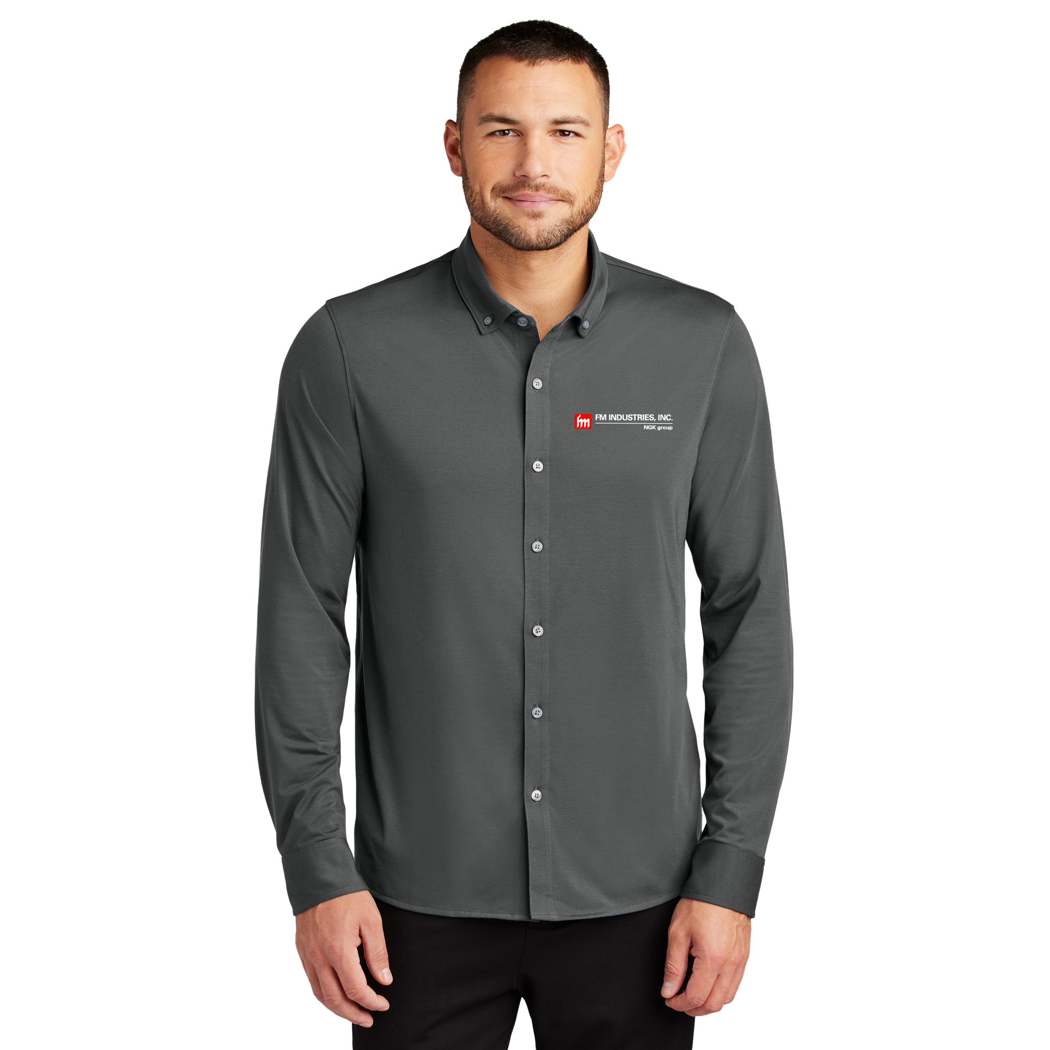 Mercer+Mettle - Stretch Jersey Long Sleeve Shirt. MM1018.