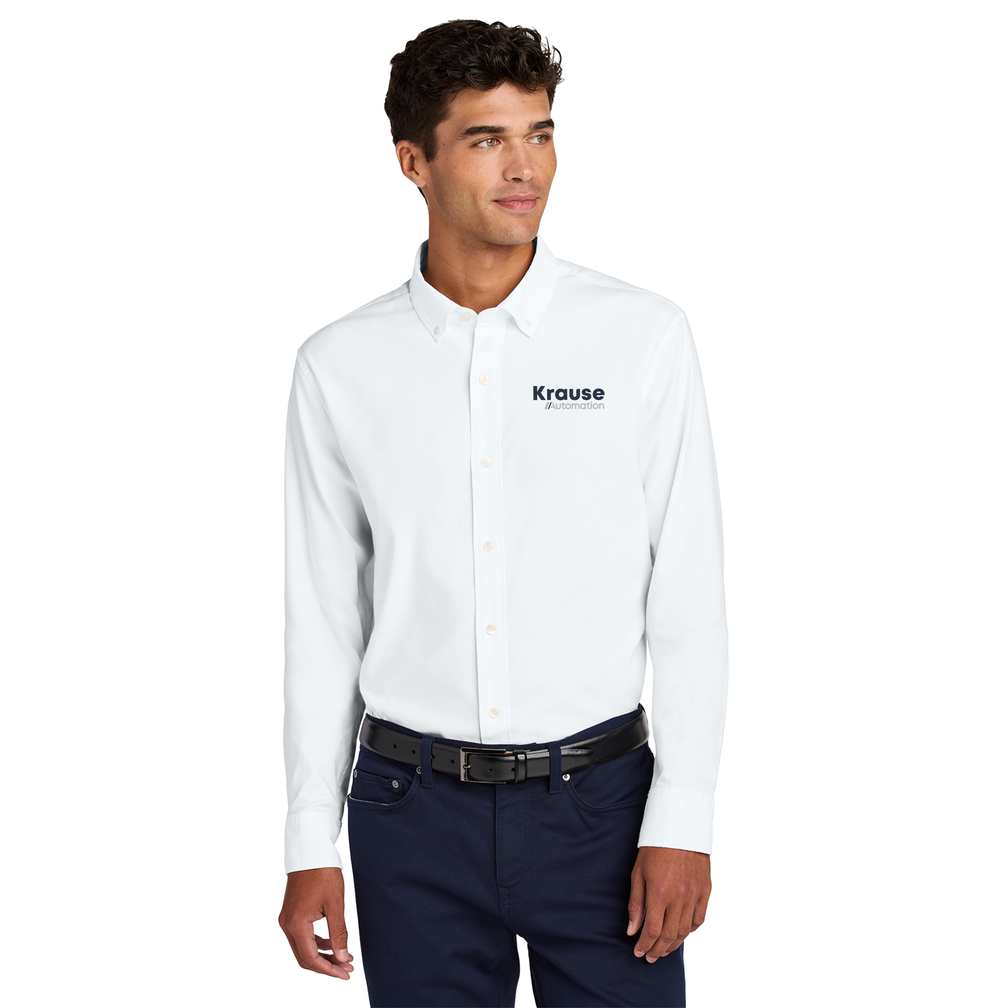 Mercer+Mettle - Long Sleeve Modern Oxford Shirt. MM2002.