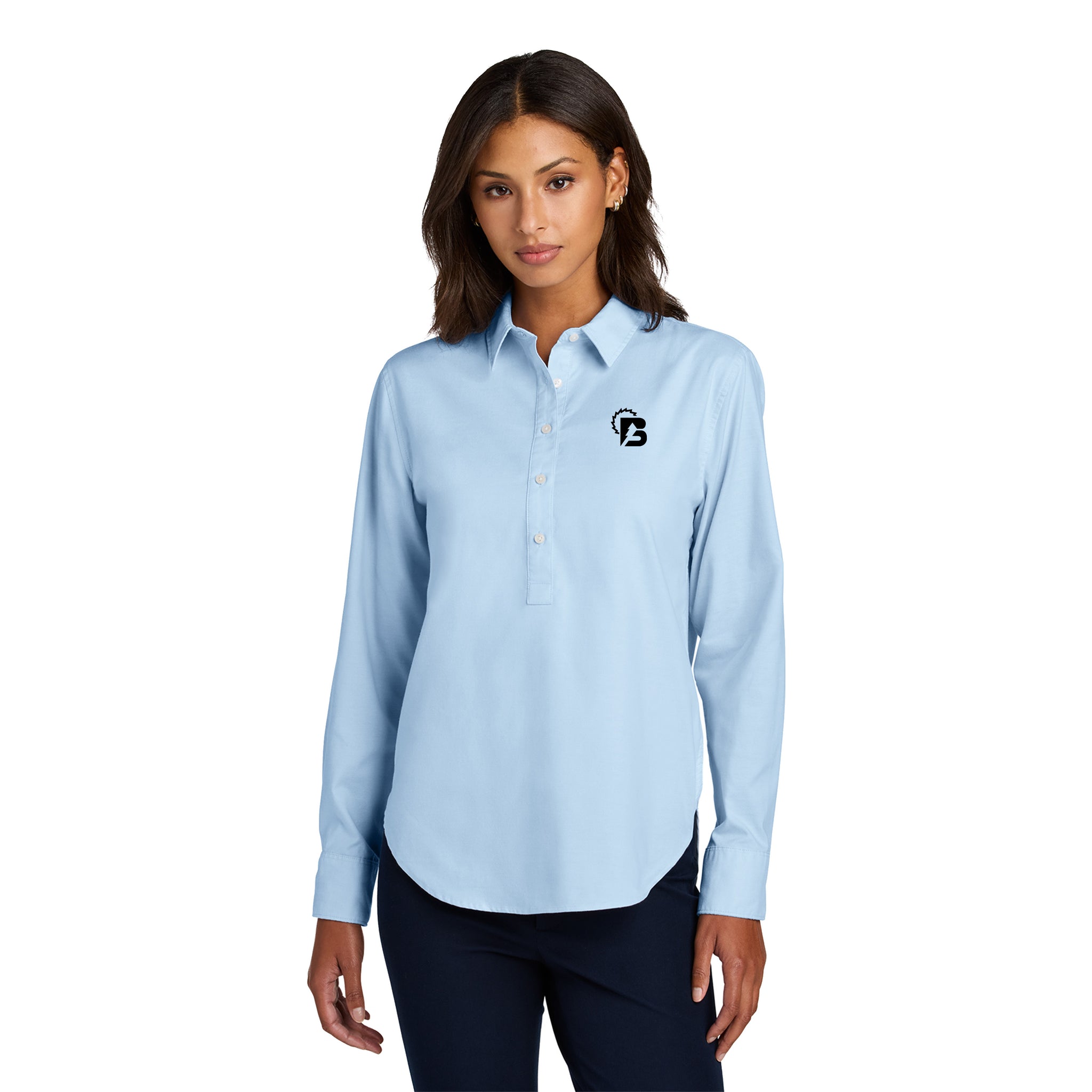 Mercer+Mettle - Ladies Long Sleeve Modern Oxford Shirt. MM2003.