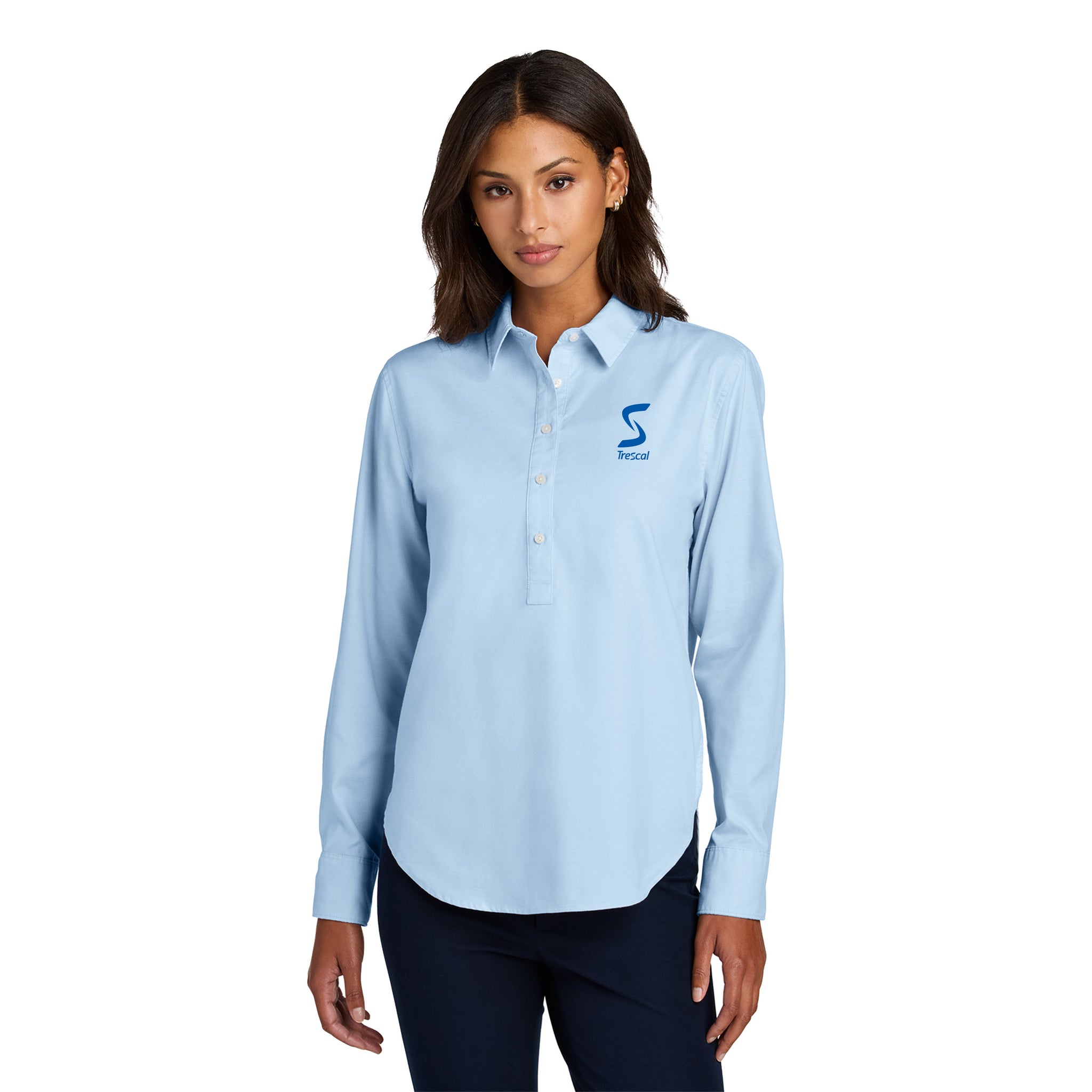 Mercer+Mettle - Ladies Long Sleeve Modern Oxford Shirt. MM2003.